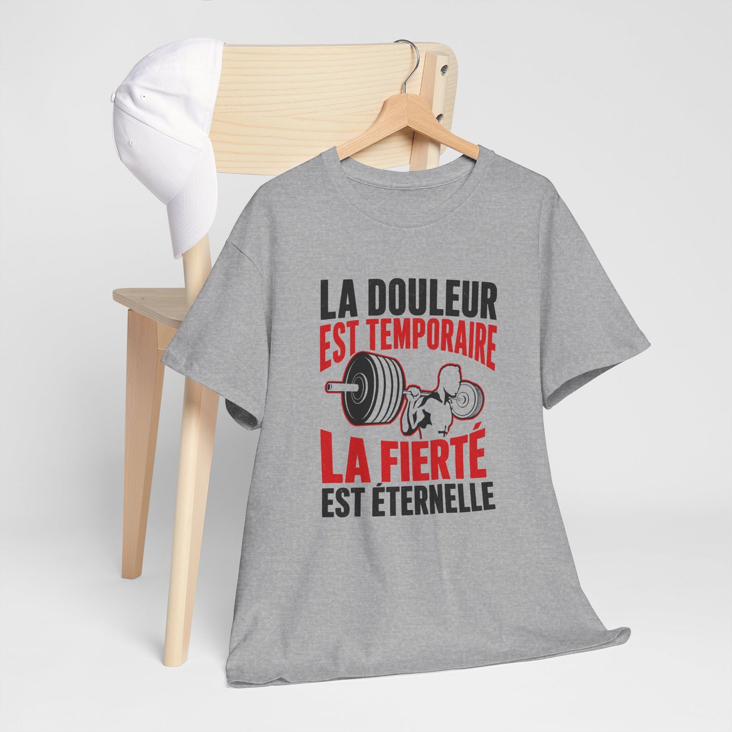 T-Shirt Musculation Homme et Femme – Fitness Muscu Haltérophilie – Sport Entraînement Motivation – Cadeau Sportif
