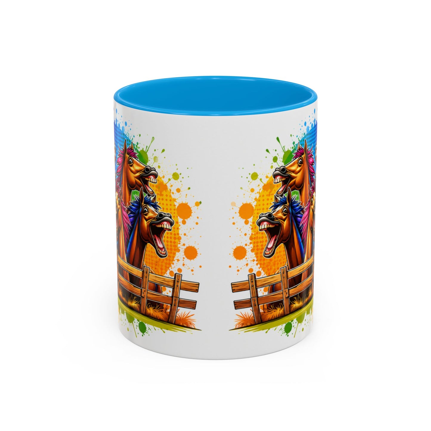 Tasse Chevaux Rigolos – Mug Humour Équitation Coloré – Cadeau Cavalier Homme Femme 325ml