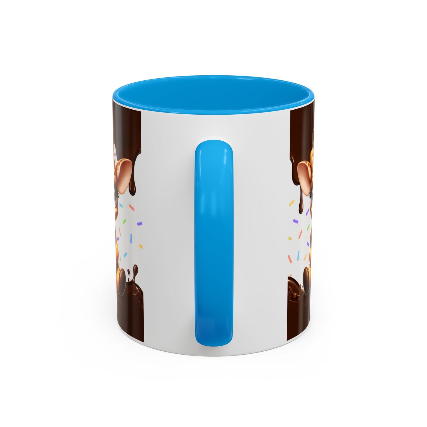 Tasse Le Chocolat Ne Résout Pas Les Problèmes Mais Une Pomme Non Plus – Mug Humour Chocolat Girafe – Cadeau Original Femme 325ml