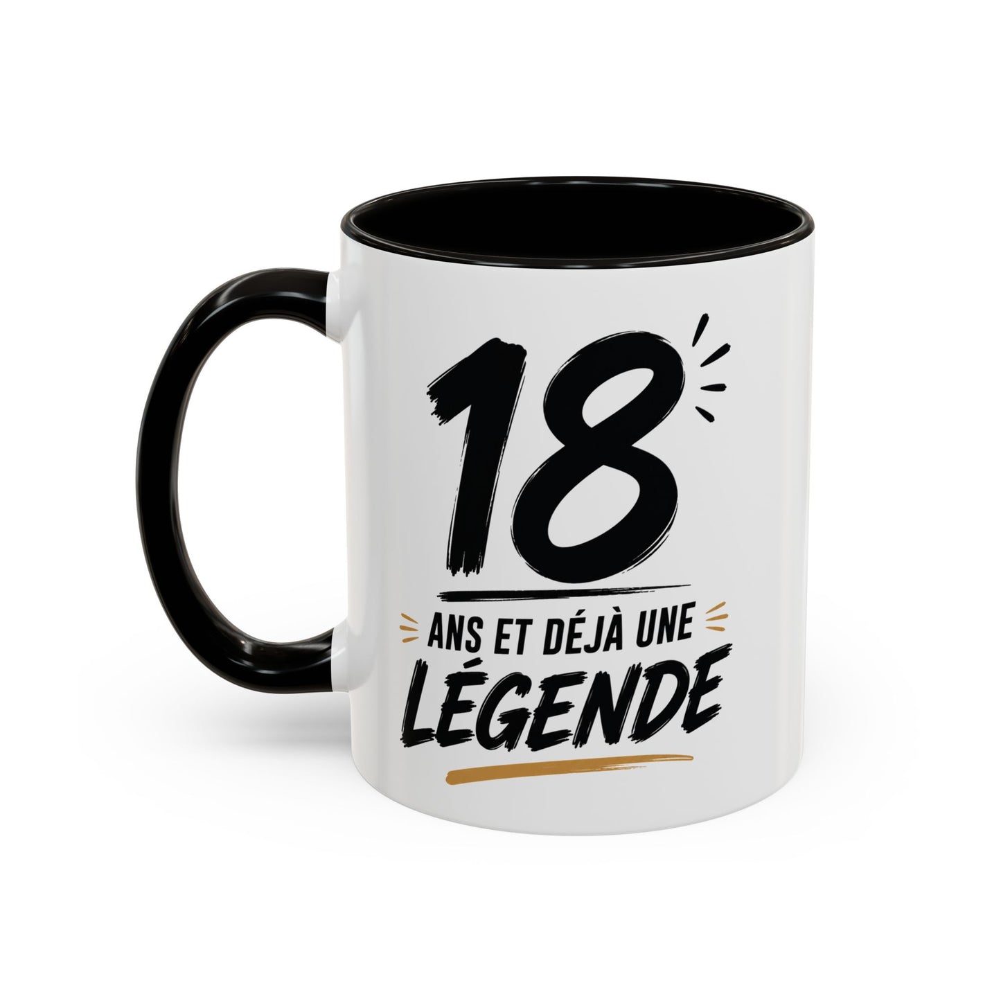 Tasse 18 Ans et Déjà une Légende – Mug Anniversaire  Homme Femme – Cadeau Original  325 ml