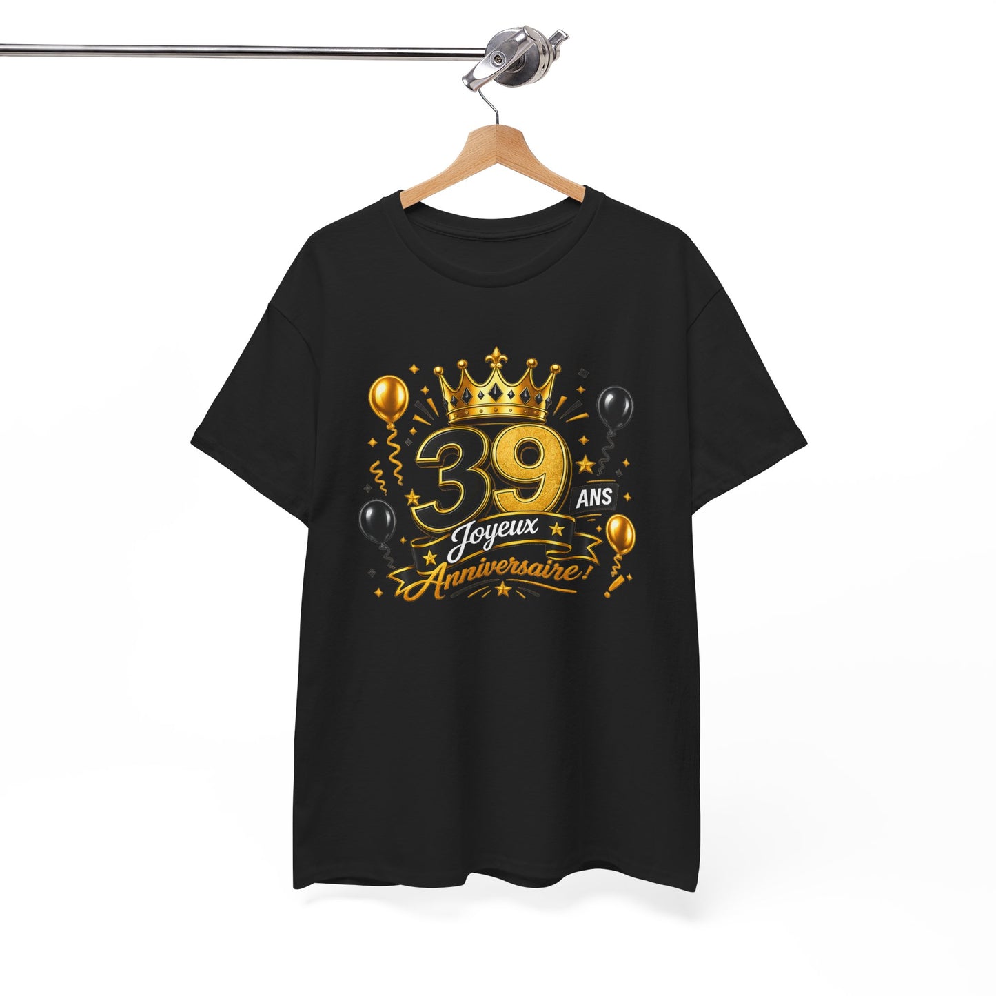 Tee Shirt Anniversaire 39 Ans Homme et Femme – Joyeux Anniversaire – Cadeau 39 Ans