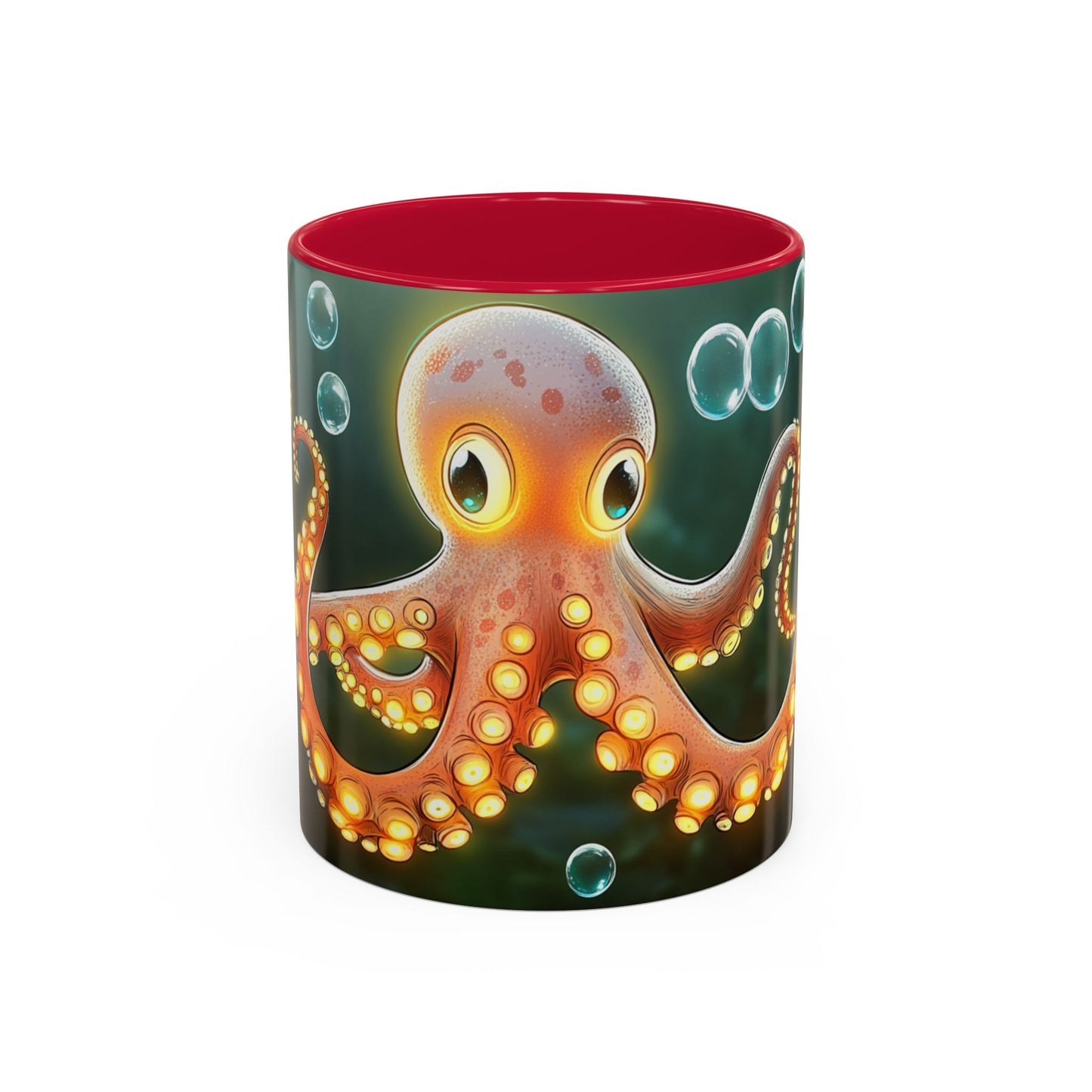 Mug Poulpe Kawaii – Tasse Pieuvre Mignonne Cartoon Océan Sous-Marin – Cadeau Animaux Marins 325ml