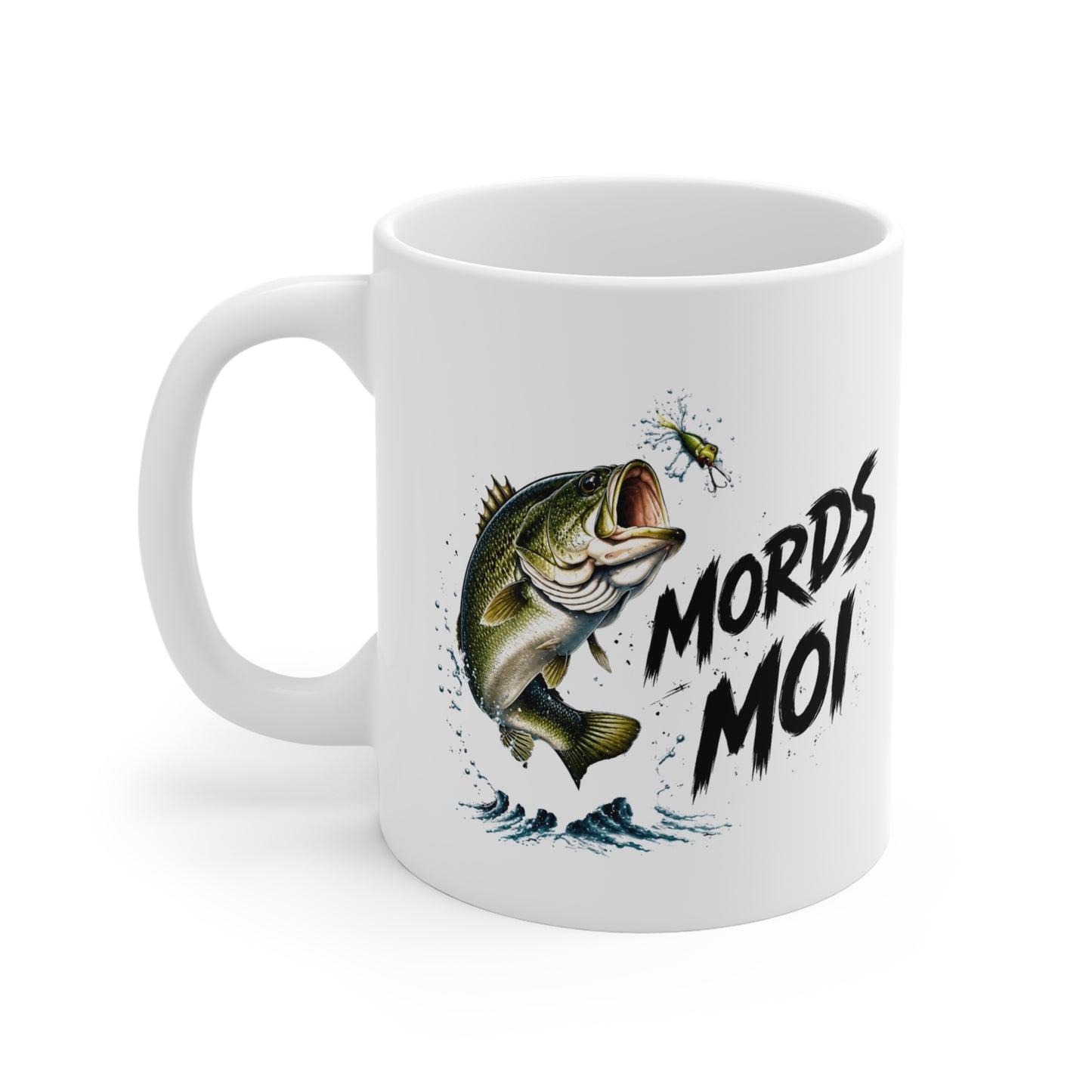 Mug Pêche Humoristique – Tasse Poisson avec Leurre – Cadeau Homme Amateur de Lac, Rivière et Plein Air – 325 ml