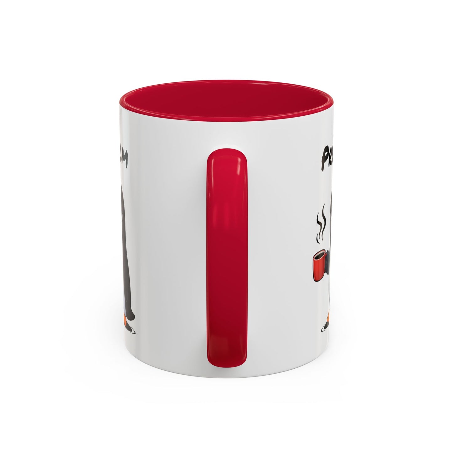 Mug Pingouin Fatigué Personnalisable 325ml – Tasse Café Humour Animal Mignon Drôle Réveil Difficile