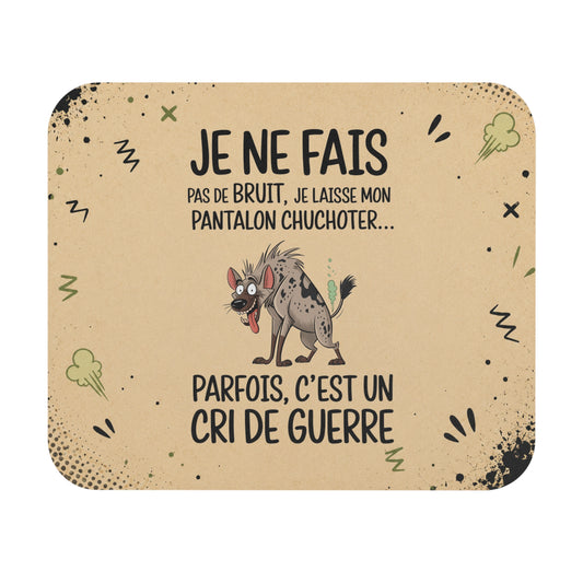 Tapis de Souris 22x18cm Je Ne Fais Pas de Bruit Je Laisse Mon Pantalon Chuchoter – Humour Prout – Cadeau Drôle Original