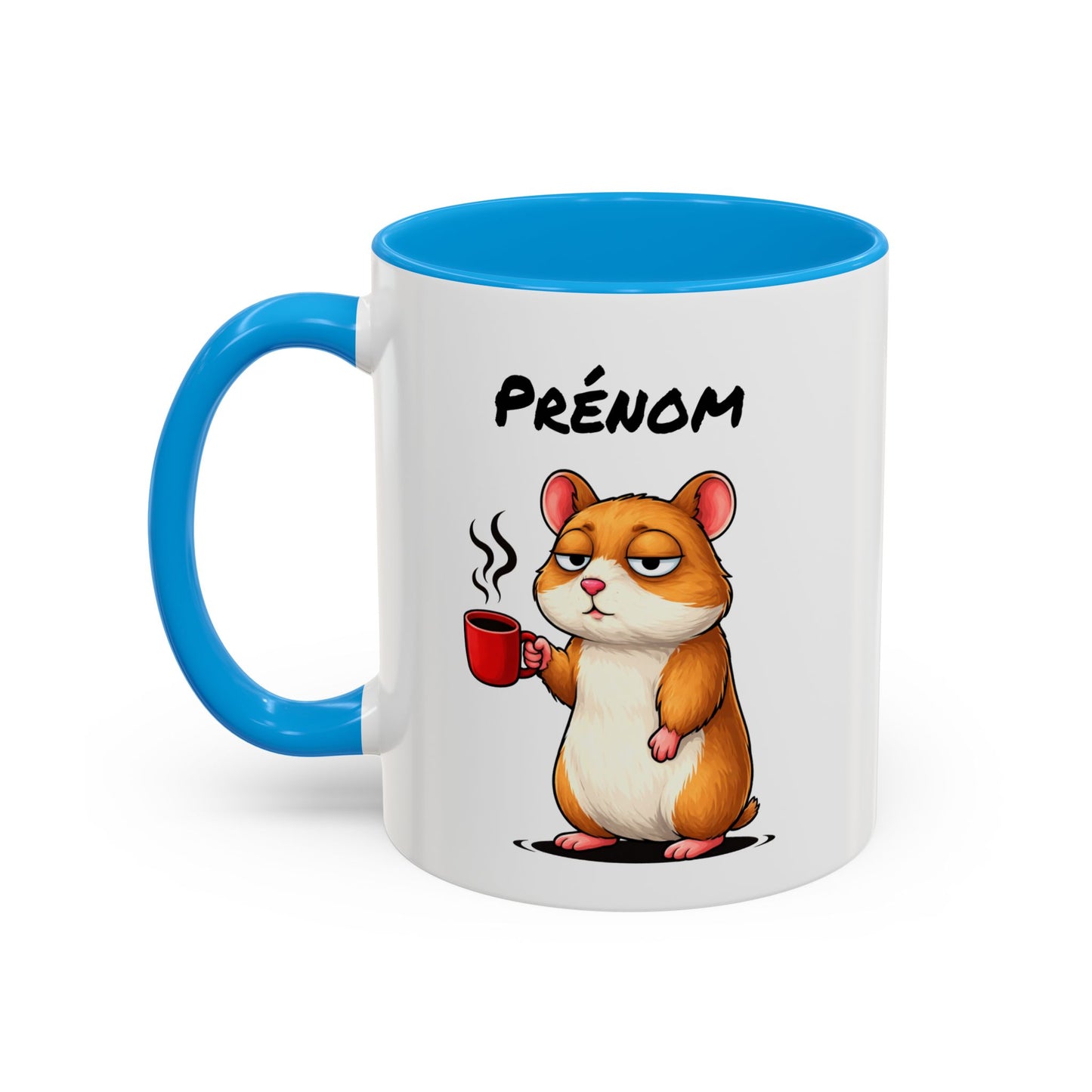 Mug Hamster Personnalisable 325ml – Tasse Café Humour Fatigue Matin Mignon Cadeau