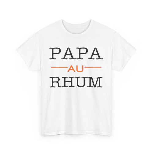 Tee shirt Unisex Papa au Rhum idée cadeau humour drôle amusant homme femme