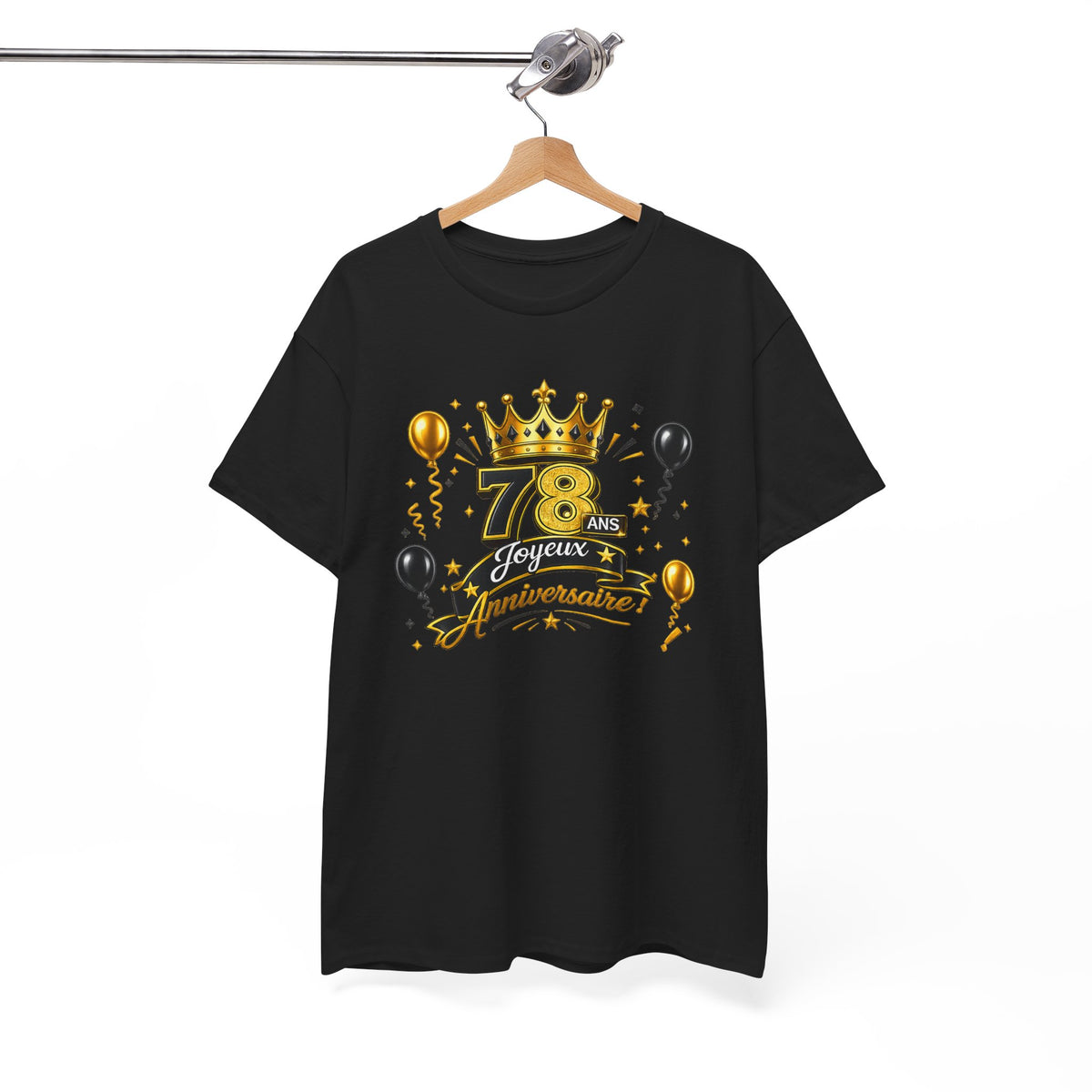 Tee Shirt Anniversaire 78 Ans Homme et Femme – Joyeux Anniversaire – Cadeau 78 Ans