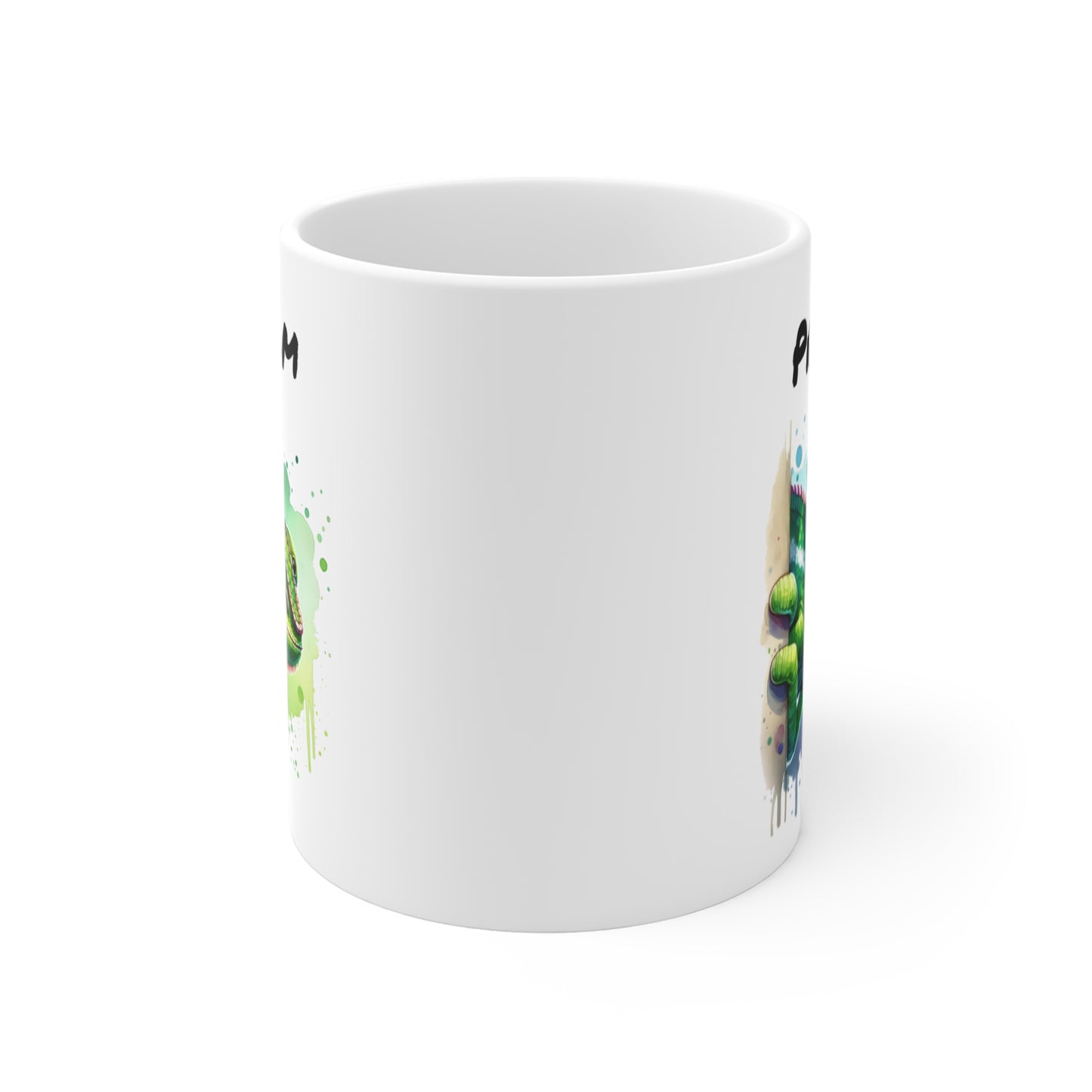 Tasse Caméléon Coloré Personnalisable – Mug Kawaii avec Prénom – Cadeau Original 325ml