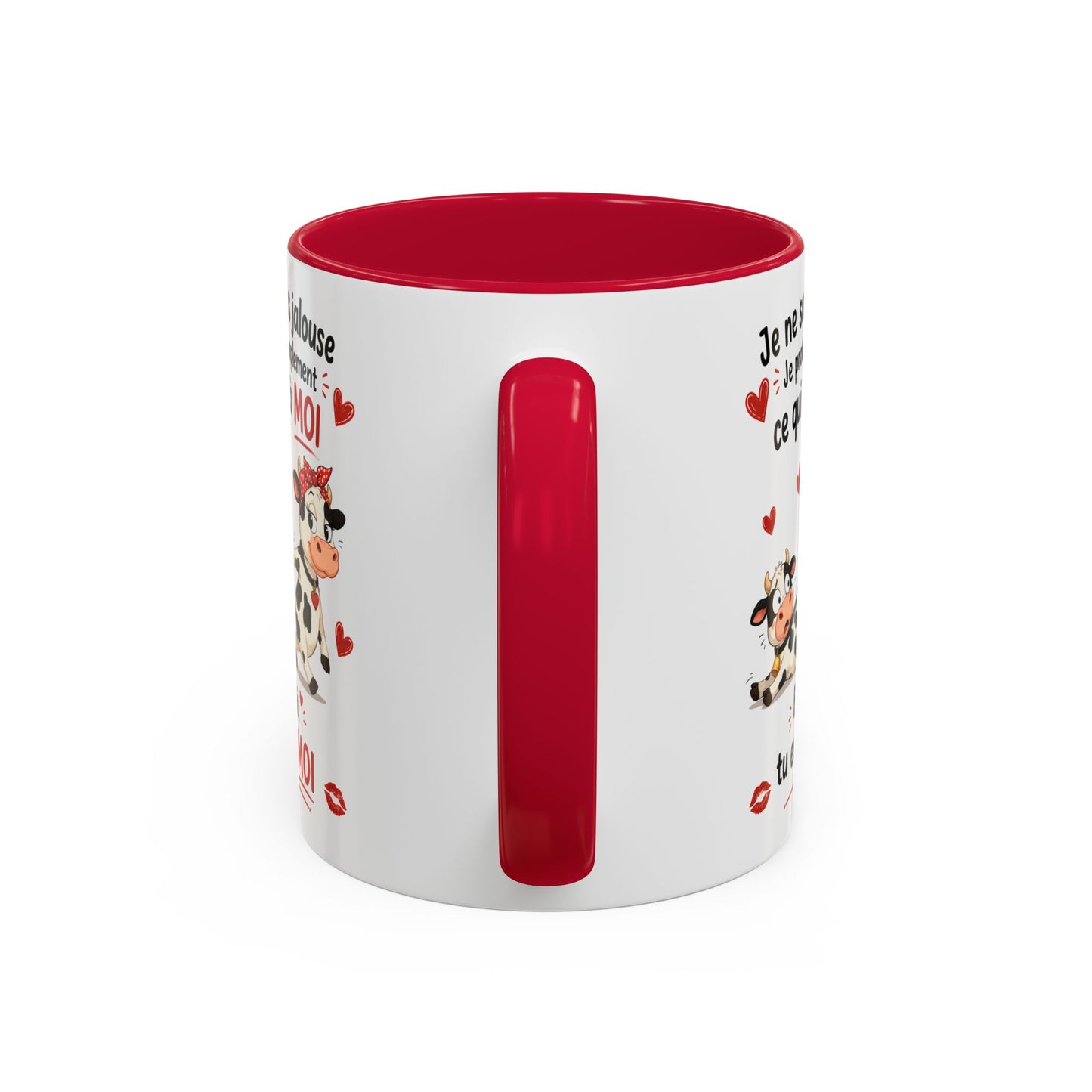 Tasse Vache Couple Humour – Mug Animaux Amoureux Drôle – Cadeau Couple Original 325ml