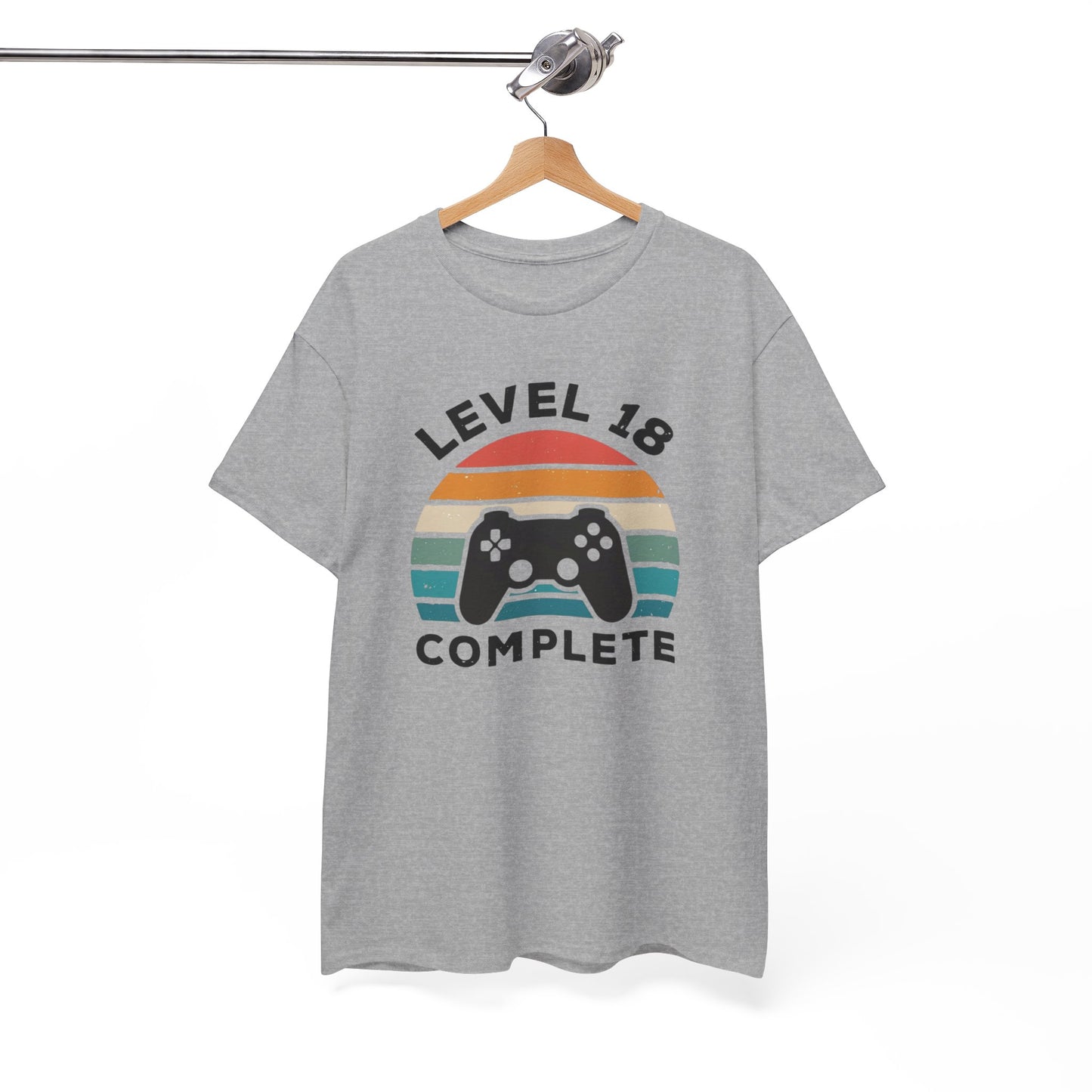 Tee-Shirt 18 Ans Homme et Femme – Cadeau Anniversaire 18ème Gamer Gaming – Idée Cadeau Majorité Jeu Vidéo Original