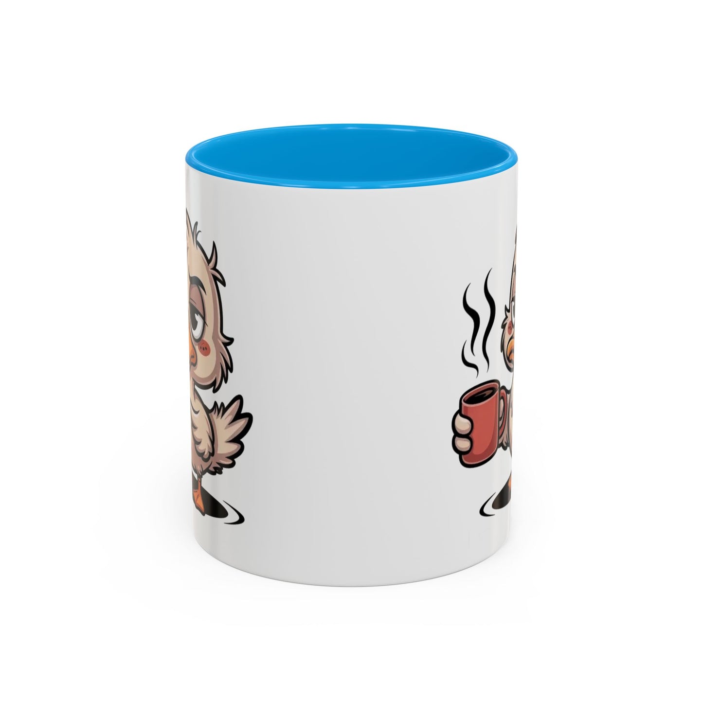 Tasse Canard Café Fatigue 325ml – Mug Céramique Humour Réveil Matin Cadeau Original