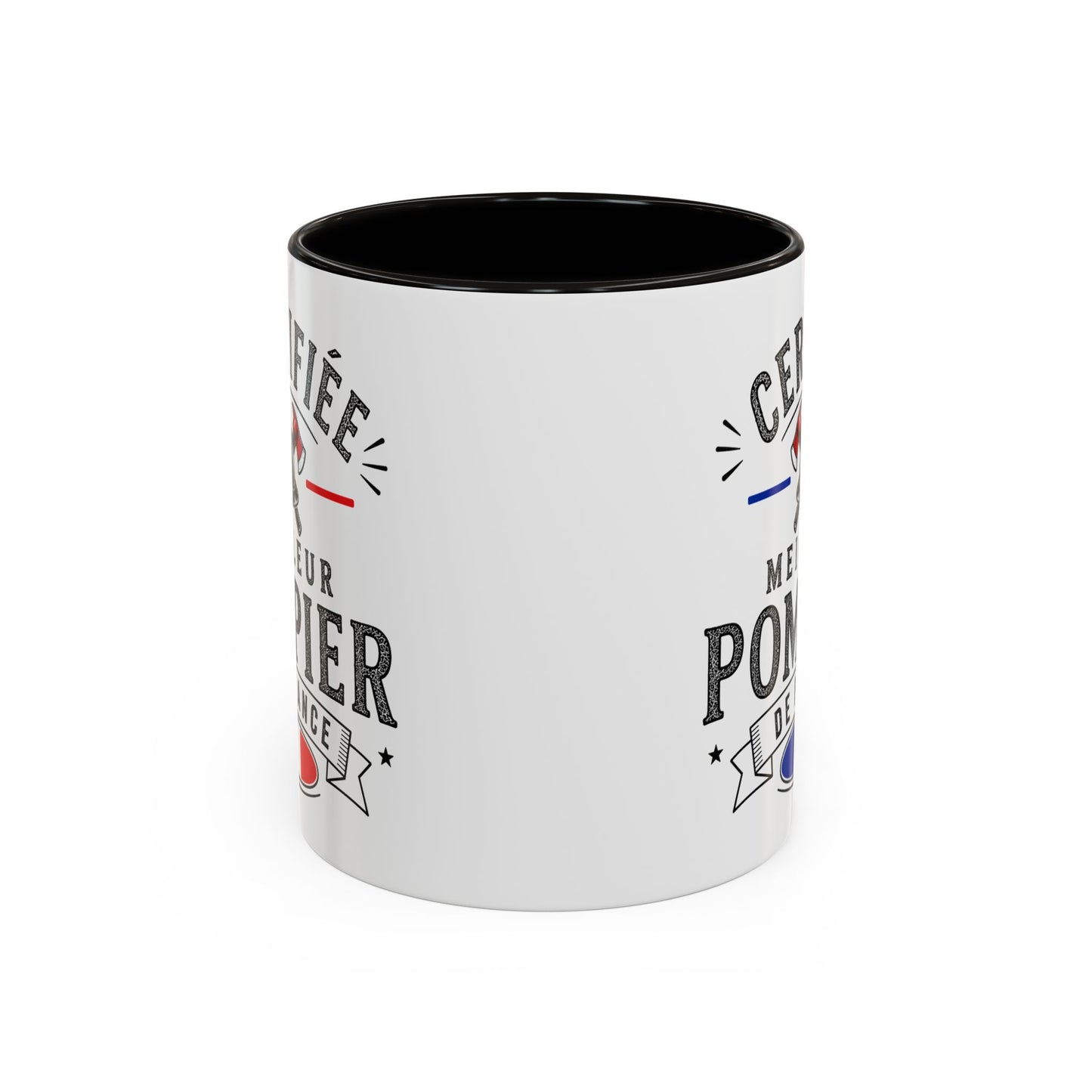 Mug Pompier Homme – Certifié Meilleur Pompier de France – Tasse Humour Métier – Cadeau Original Pompier