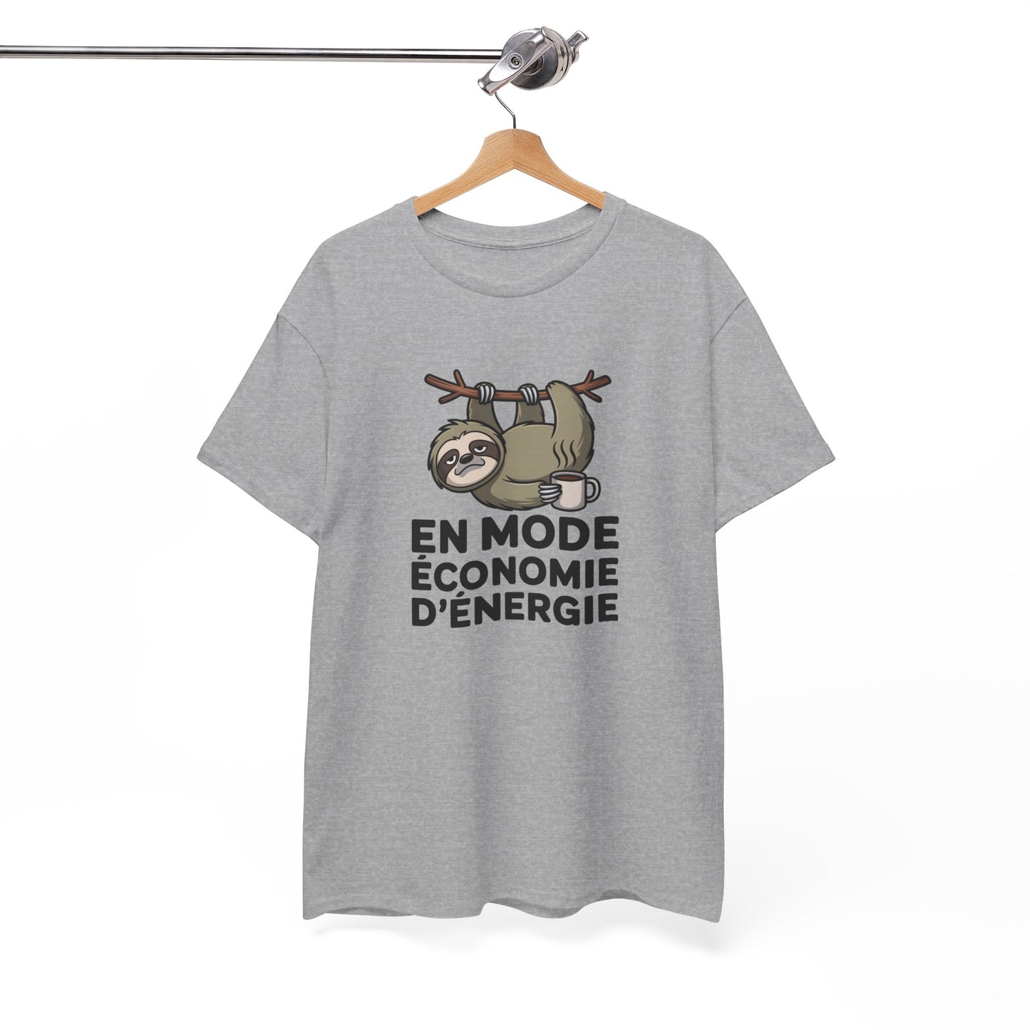 T-Shirt Humour En Mode Économie d’Énergie – Tee Shirt Drôle Paresseux Fatigue Lenteur Café Travail Sarcastique Cadeau Homme Femme
