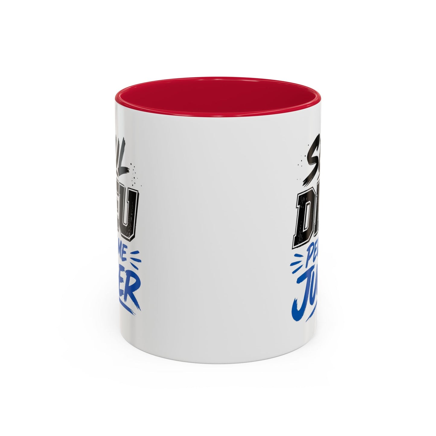 Mug Citation Seul Dieu Peut Me Juger – Tasse Humour et Caractère – Cadeau Original Fun Céramique 325ml Noir Bleu