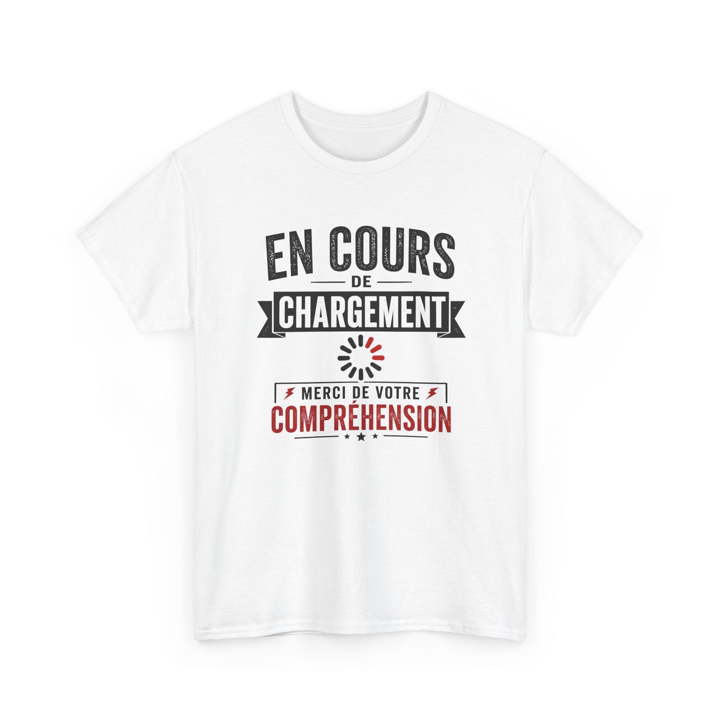 T-Shirt Humour En Cours de Chargement – Tee Shirt Drôle Bug Patience Geek Informatique Adulte Idée Cadeau