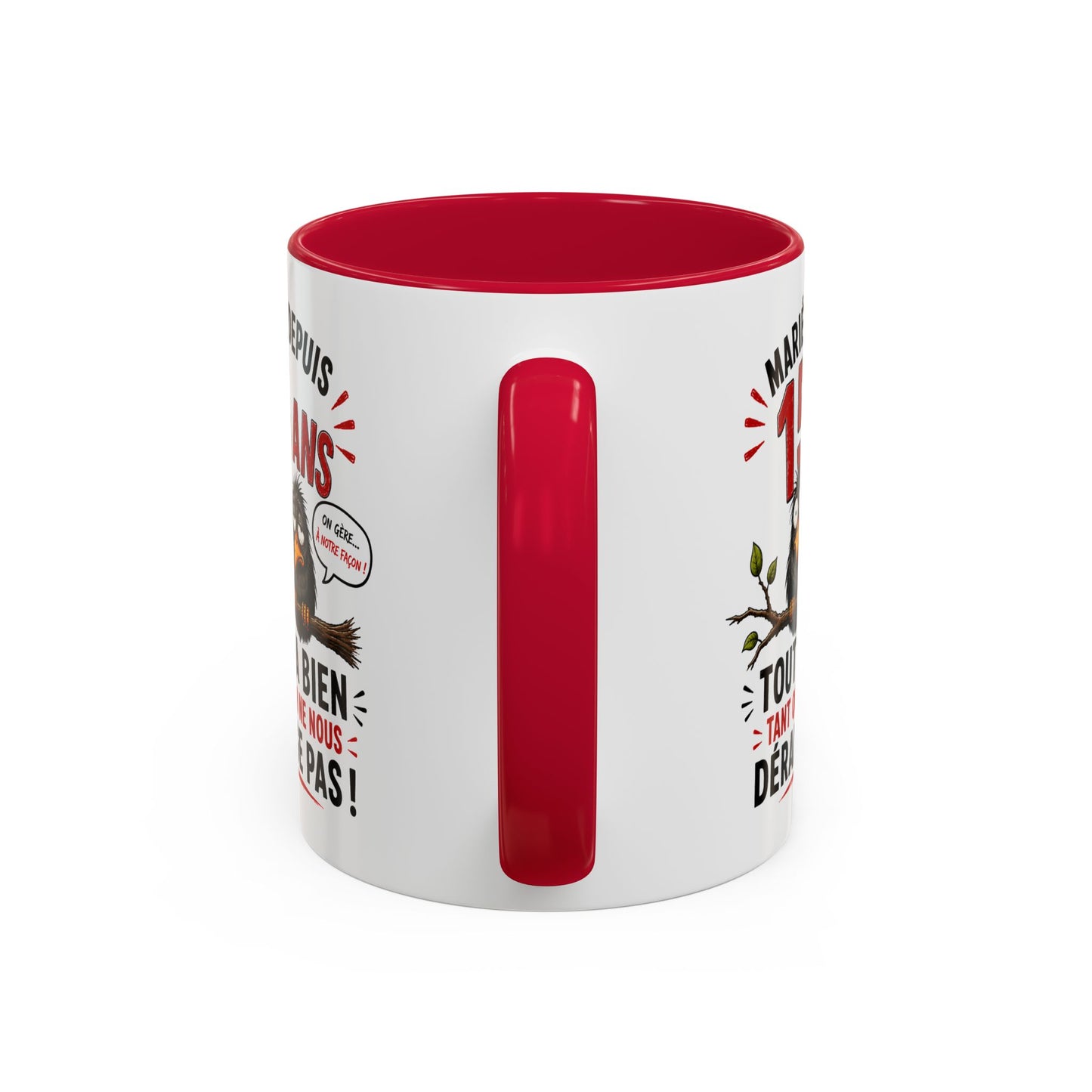 Tasse Mariés Depuis 15 Ans – Mug Humour Anniversaire de Mariage Homme Femme – Cadeau Couple 15 Ans de Mariage 325 ml