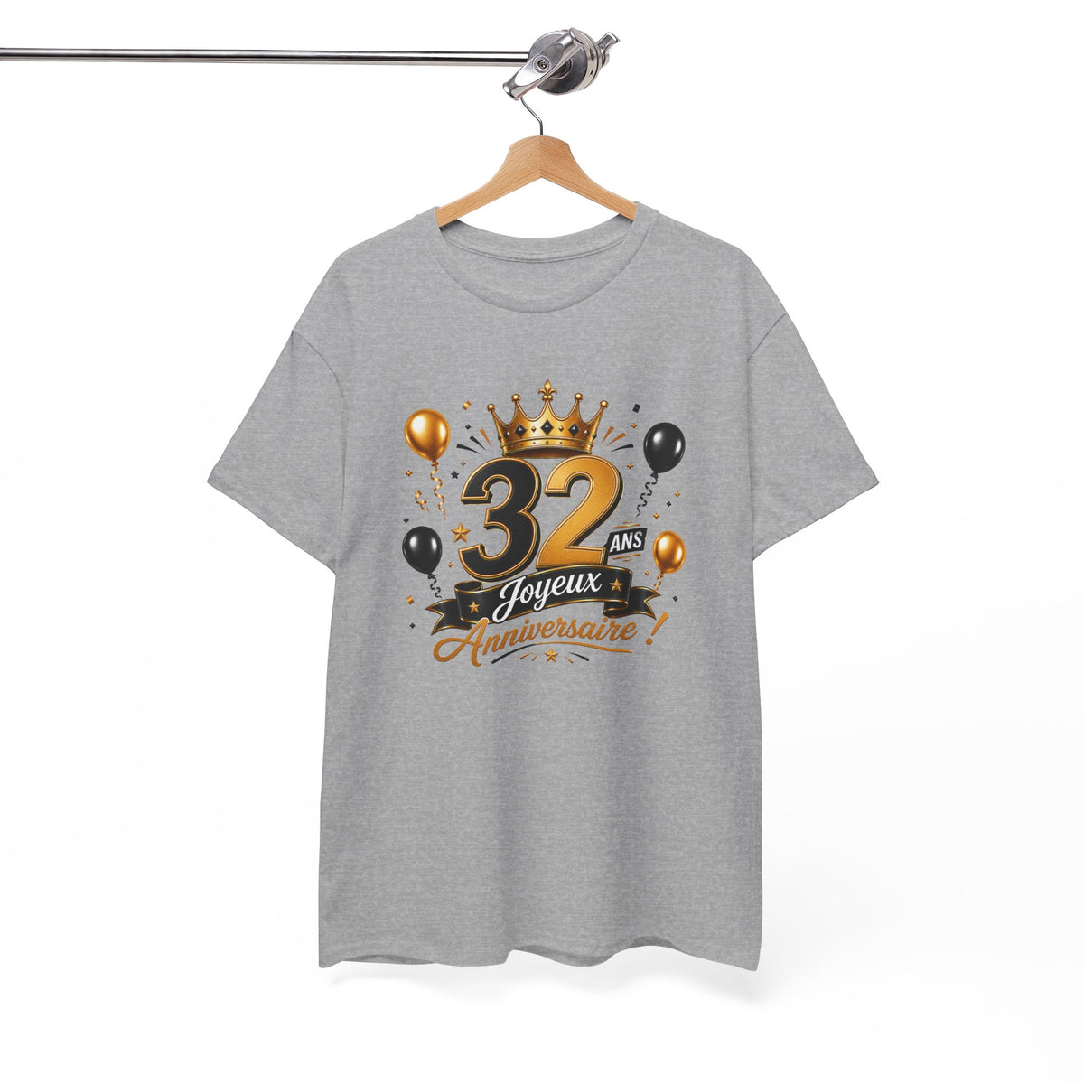 Tee Shirt Anniversaire 32 Ans Homme et Femme Joyeux Anniversaire Cadeau 32 Ans Idée Cadeau Adulte