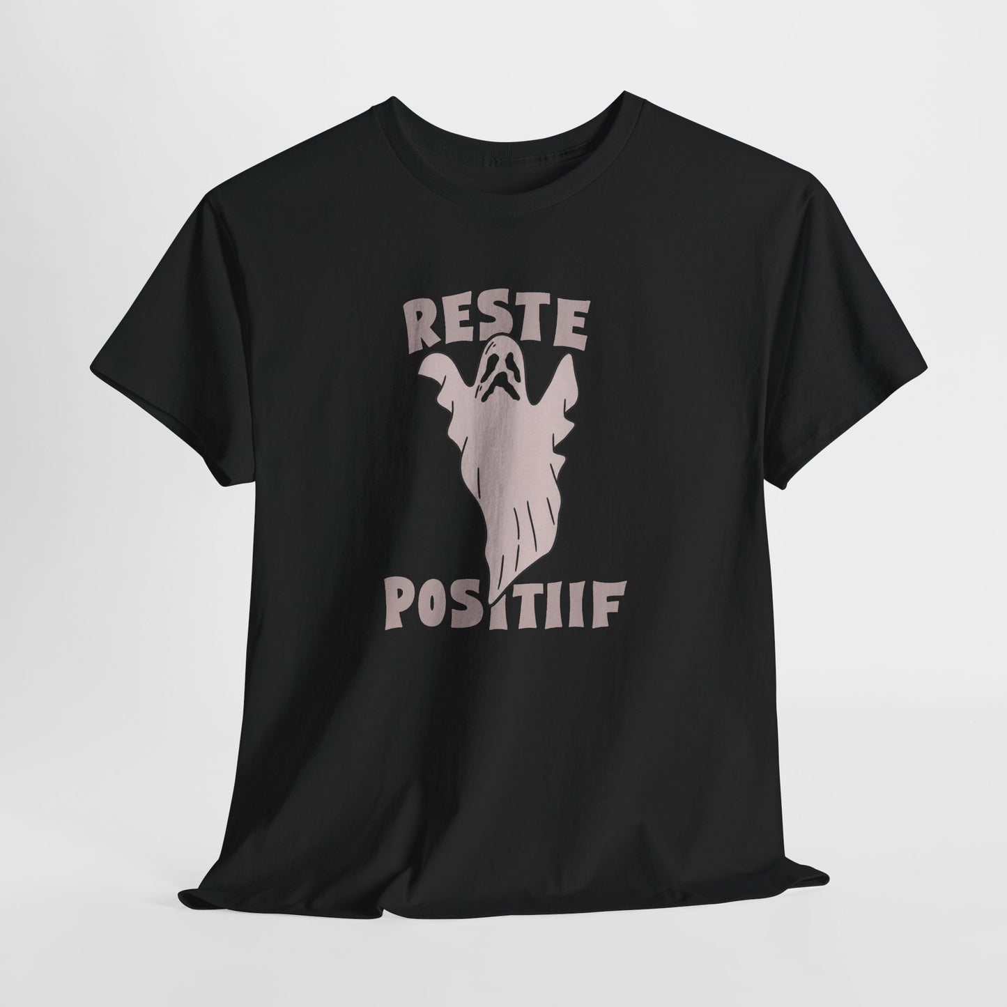 T-Shirt Halloween Homme et Femme – Fantôme Humour Positif – Cadeau Original Amoureux Halloween