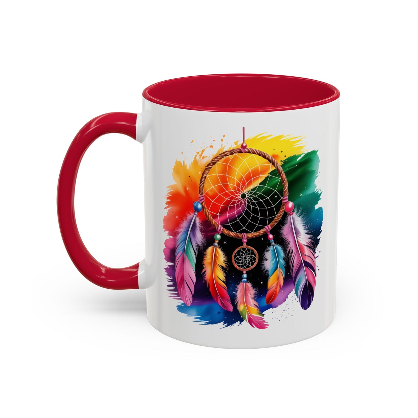 Mug Attrape-Rêves Bohème – Tasse Dreamcatcher Multicolore – Cadeau Spirituel et Zen – Céramique 325ml