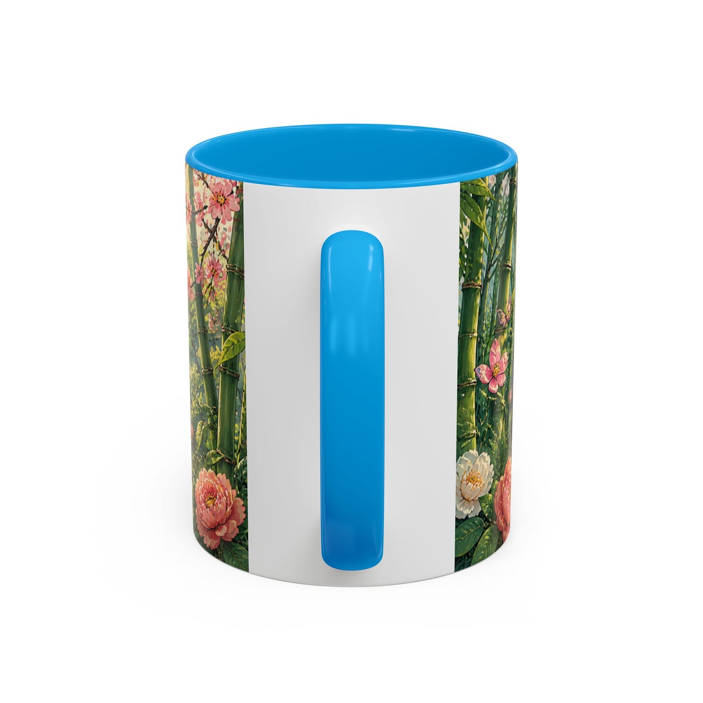 Tasse Panda Bambou – Mug Nature Asiatique avec Fleurs et Paysage Japonais Zen – Cadeau Animal Mignon 325ml