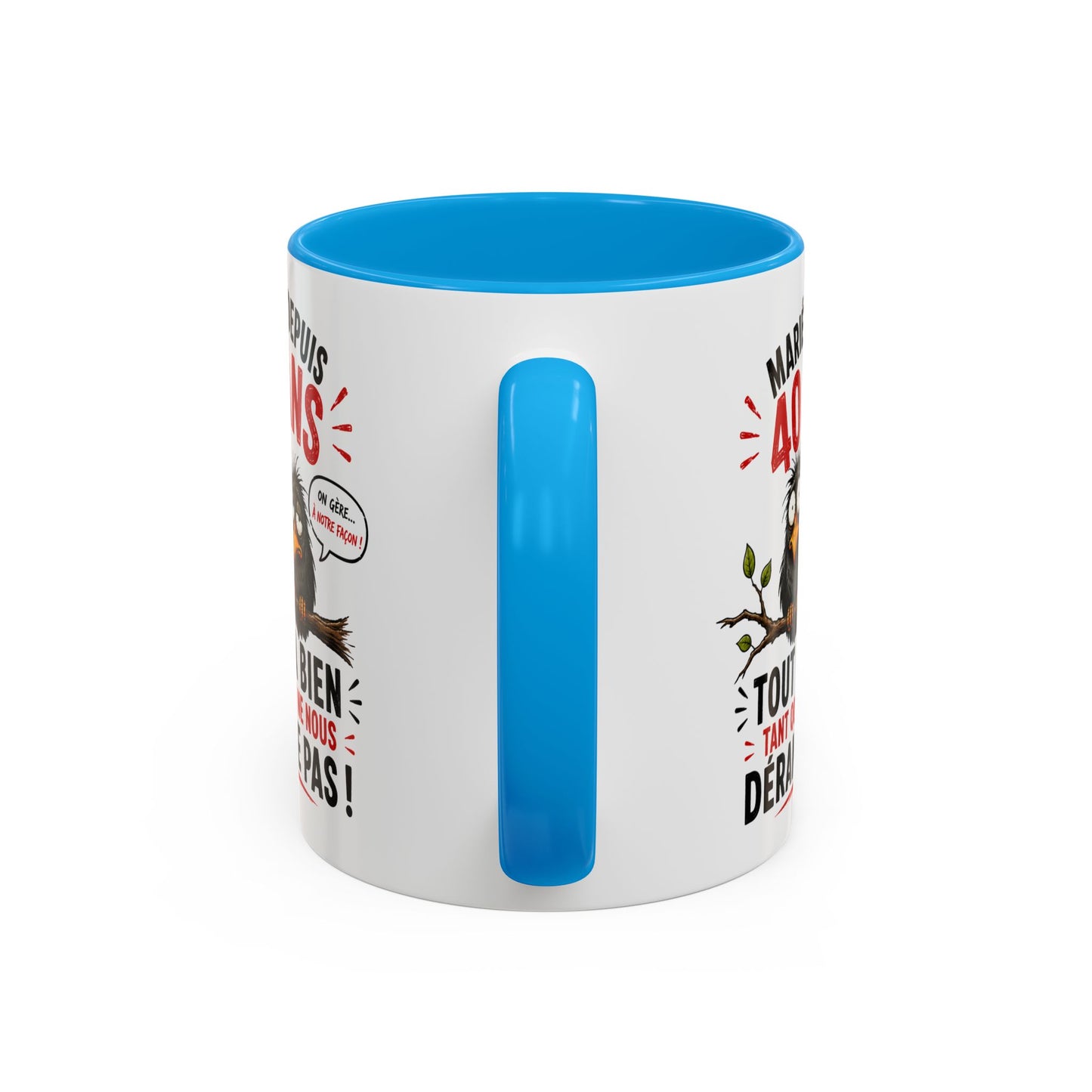 Tasse Mariés Depuis 40 Ans – Mug Humour Anniversaire de Mariage Homme Femme – Cadeau Couple 40 Ans de Mariage 325 ml