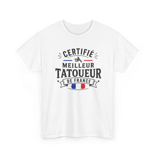 Tee Shirt Homme Tatoueur Cadeau Métier Tattoo Artiste Tatouage Professionnel Humour France