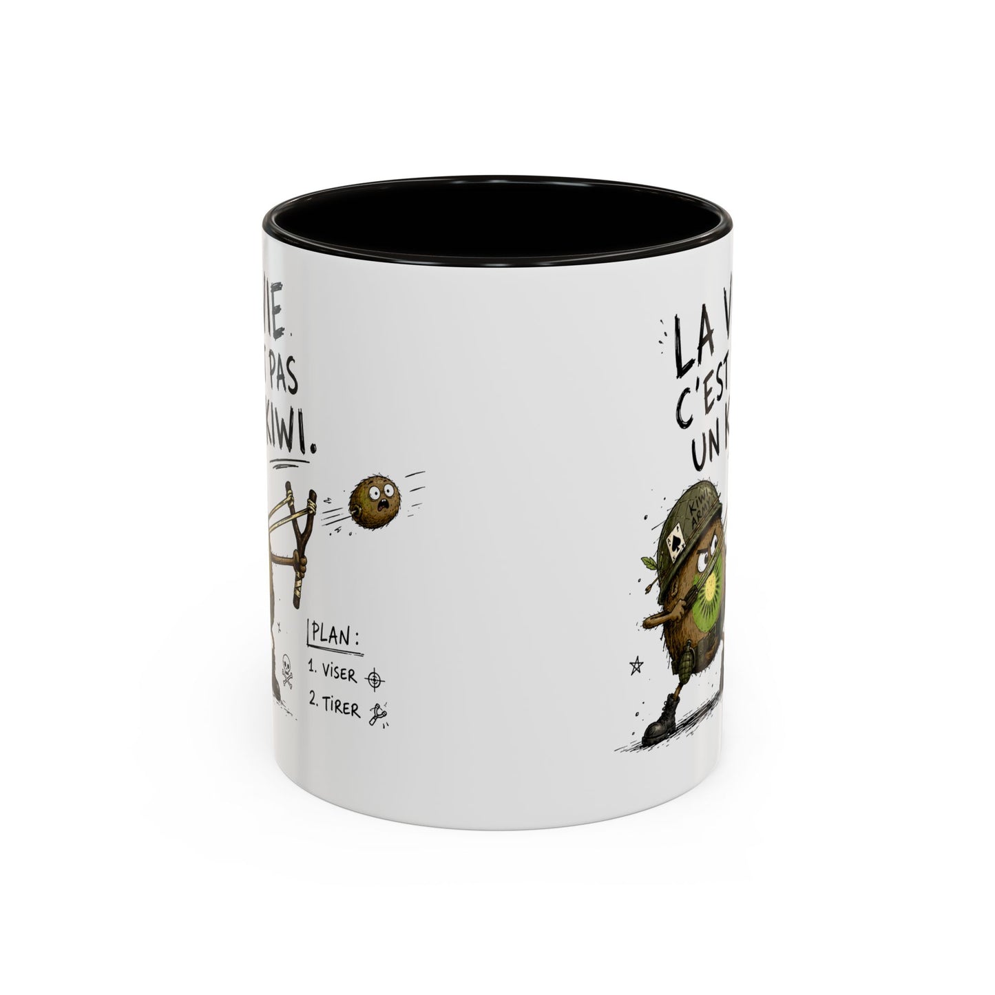 Tasse La Vie C’est Pas Un Kiwi – Mug Humour Kiwi Soldat – Cadeau Original Homme Femme 325ml