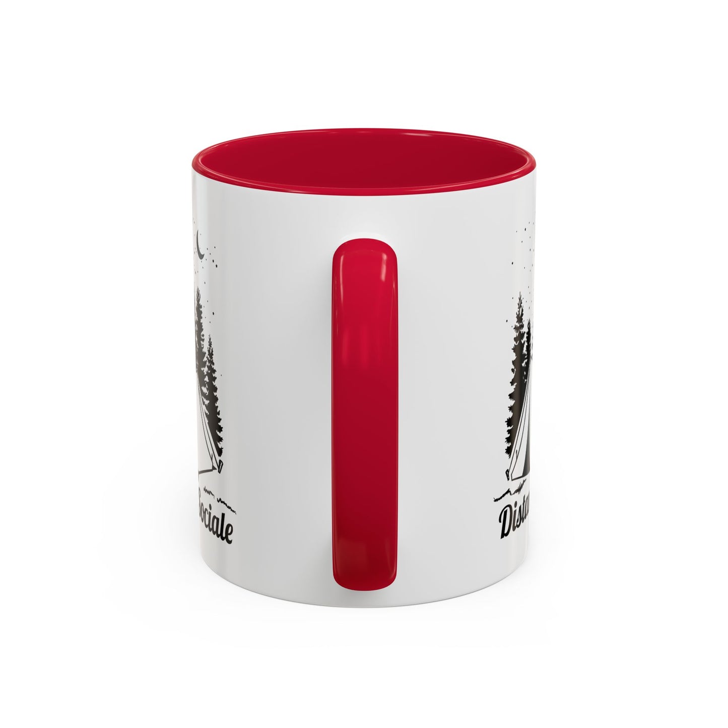 Mug Camping Homme et Femme – Tasse Humour Campeur Nature Forêt – Idée Cadeau Randonnée Bivouac Tente Plein Air Aventurier – 325 ml Noir Bleu Rouge