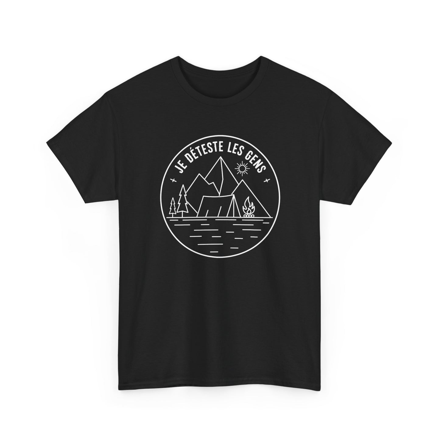T-Shirt Camping Homme et Femme – Cadeau Campeur Randonnée Montagne – Humour Amoureux Nature Plein Air – Idée Cadeau Outdoor