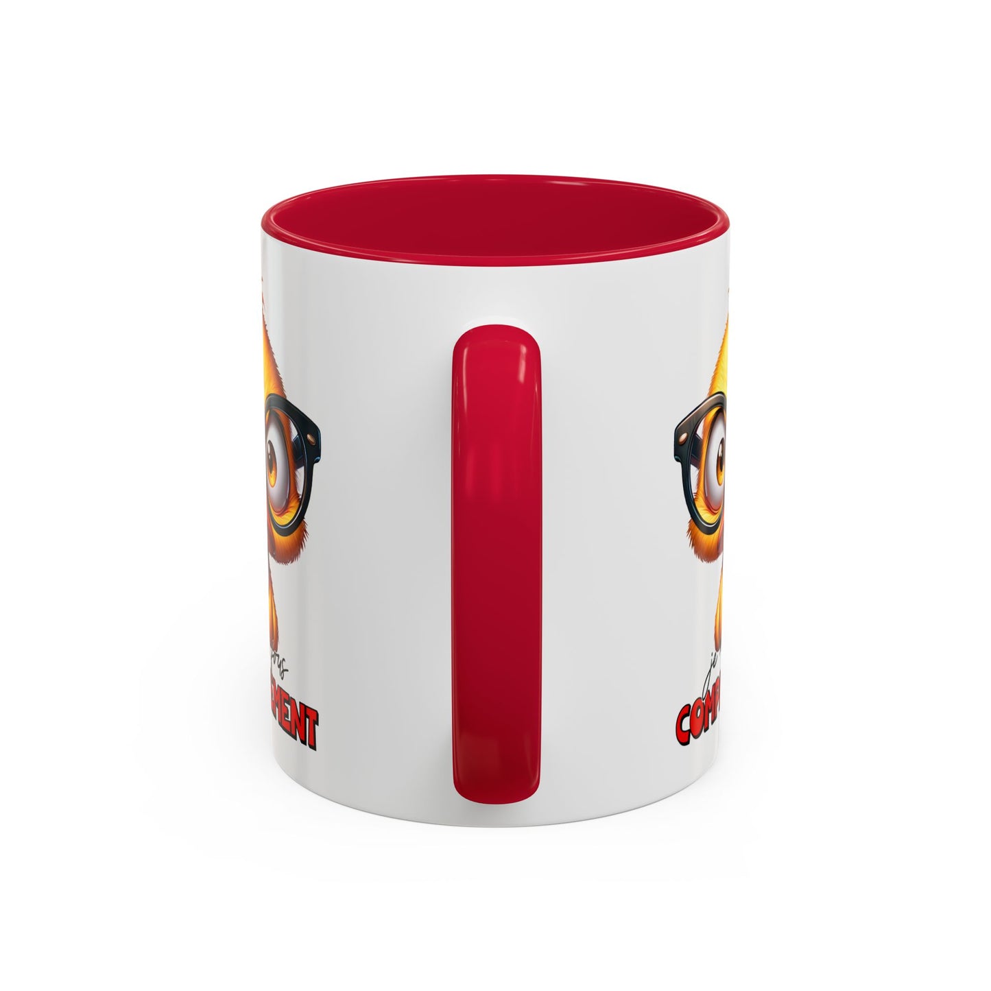 Tasse Je M’en Fous Complètement – Mug Canard Humour Geek Cartoon – Cadeau Drôle Homme Femme 325ml