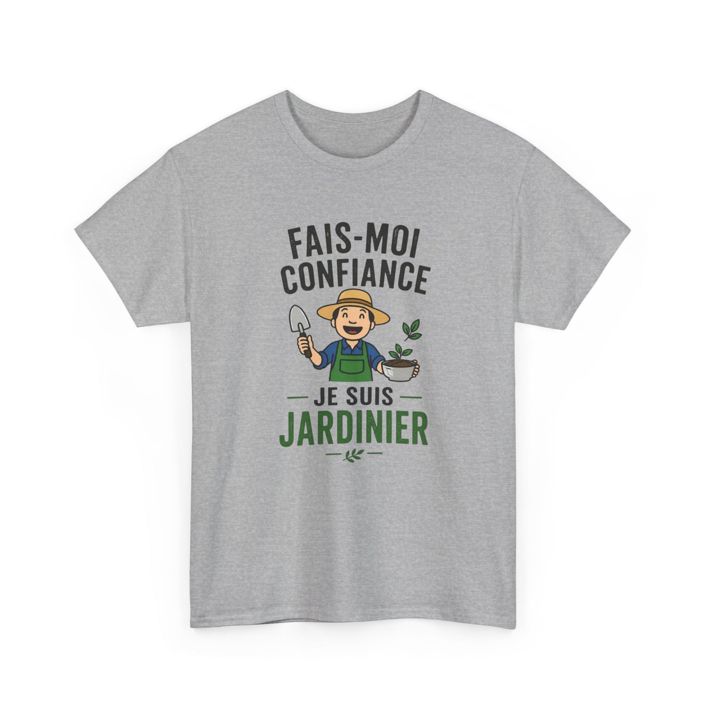 T-Shirt Jardinier Homme Humour – Fais-Moi Confiance Je Suis Jardinier – Tee Shirt Jardinage Drôle Cadeau Passion Jardin