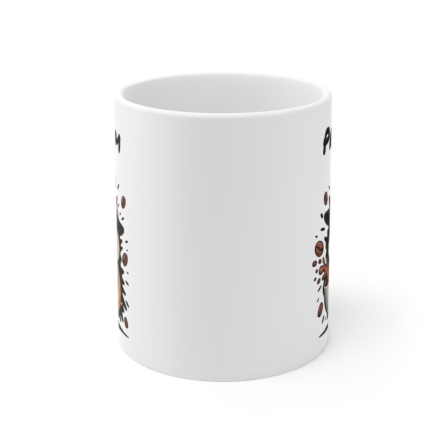 Tasse Personnalisable Hamster Sorcier Café – Mug Prénom Céramique 325ml – Cadeau Drôle Halloween Animal Illustré