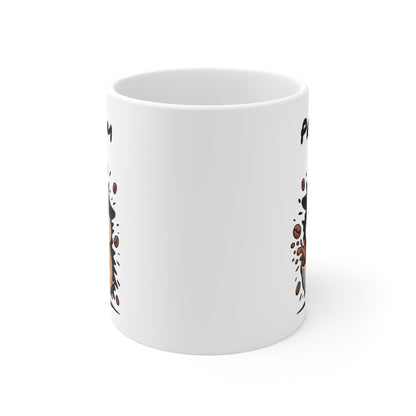 Tasse Personnalisable Hamster Sorcier Café – Mug Prénom Céramique 325ml – Cadeau Drôle Halloween Animal Illustré