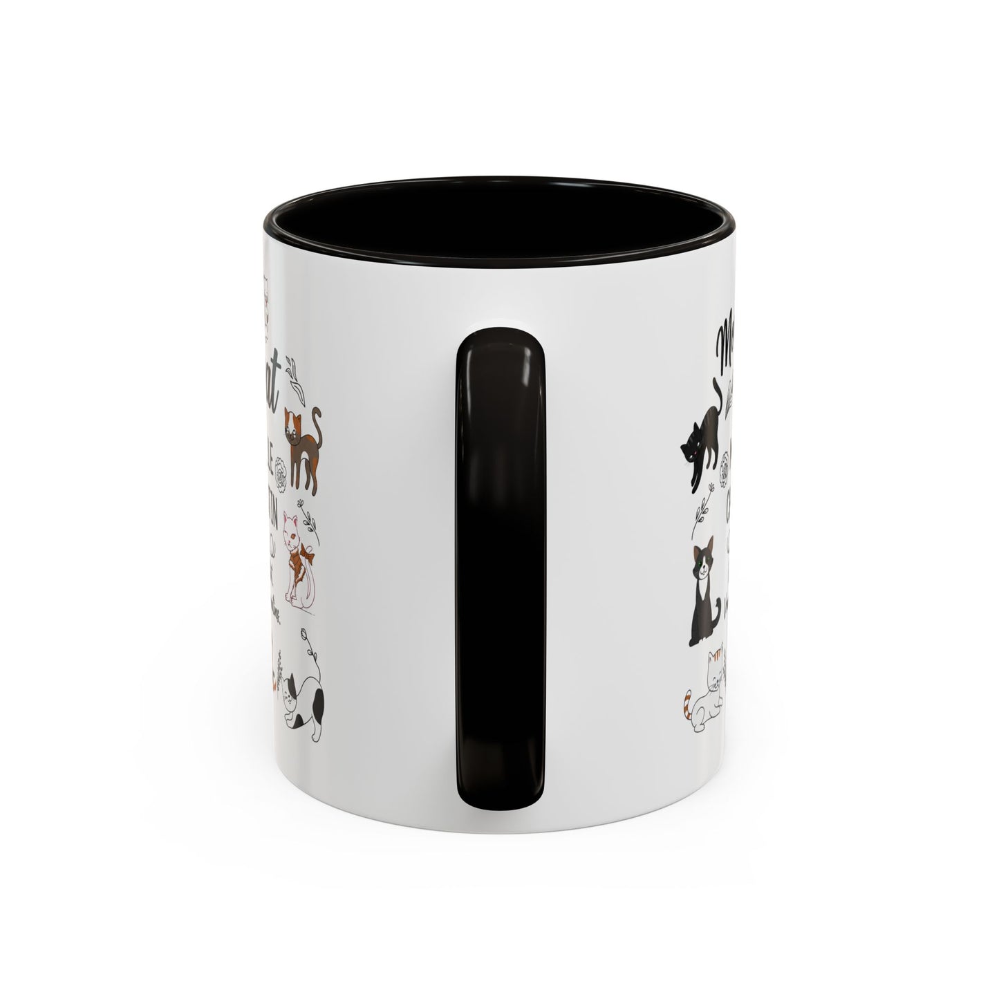 Tasse Chat Homme et Femme – Mon Chat Me Réveille Chaque Matin – Mug Humour Amoureux des Chats – Cadeau Propriétaire de Chat – 325 ml