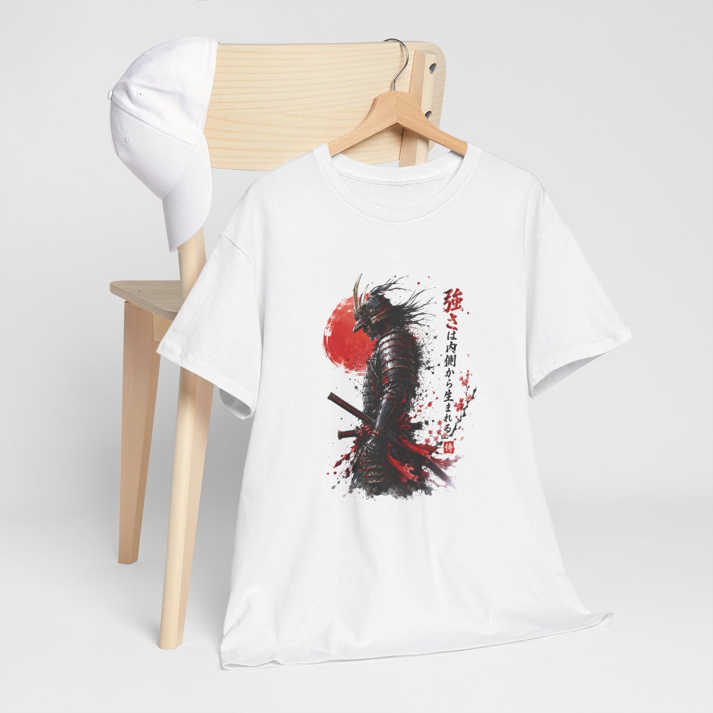 Tee Shirt Homme et Femme Samouraï Japon Guerrier Katana Armure Japonaise Art Traditionnel Idée Cadeau