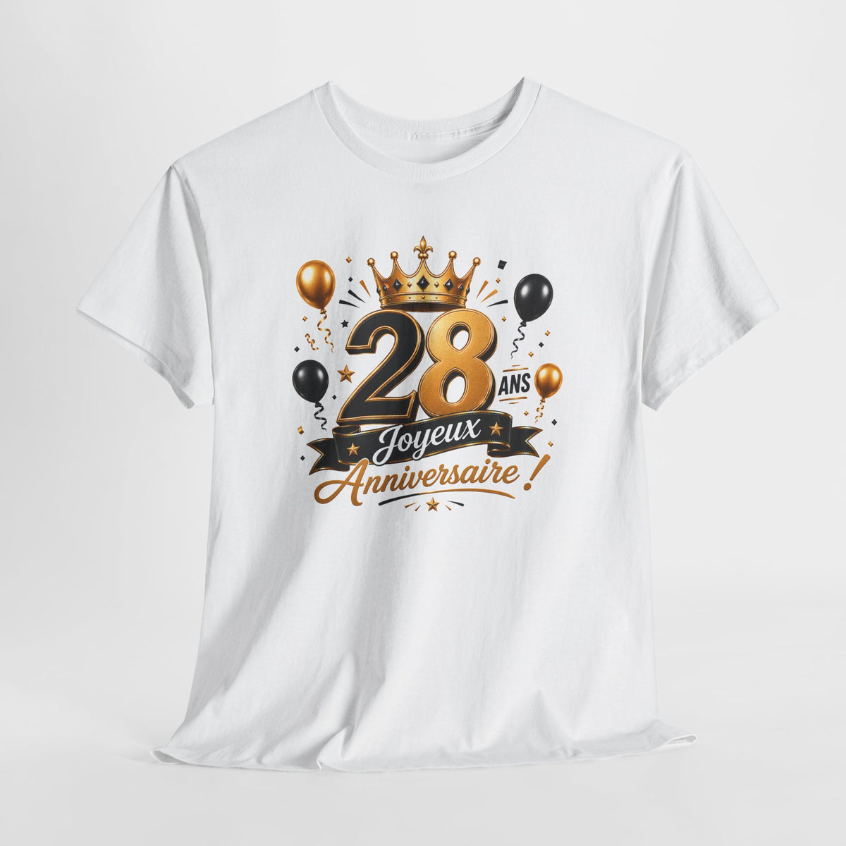 Tee Shirt Anniversaire 28 Ans Homme et Femme Joyeux Anniversaire Cadeau 28 Ans Idée Cadeau Adulte