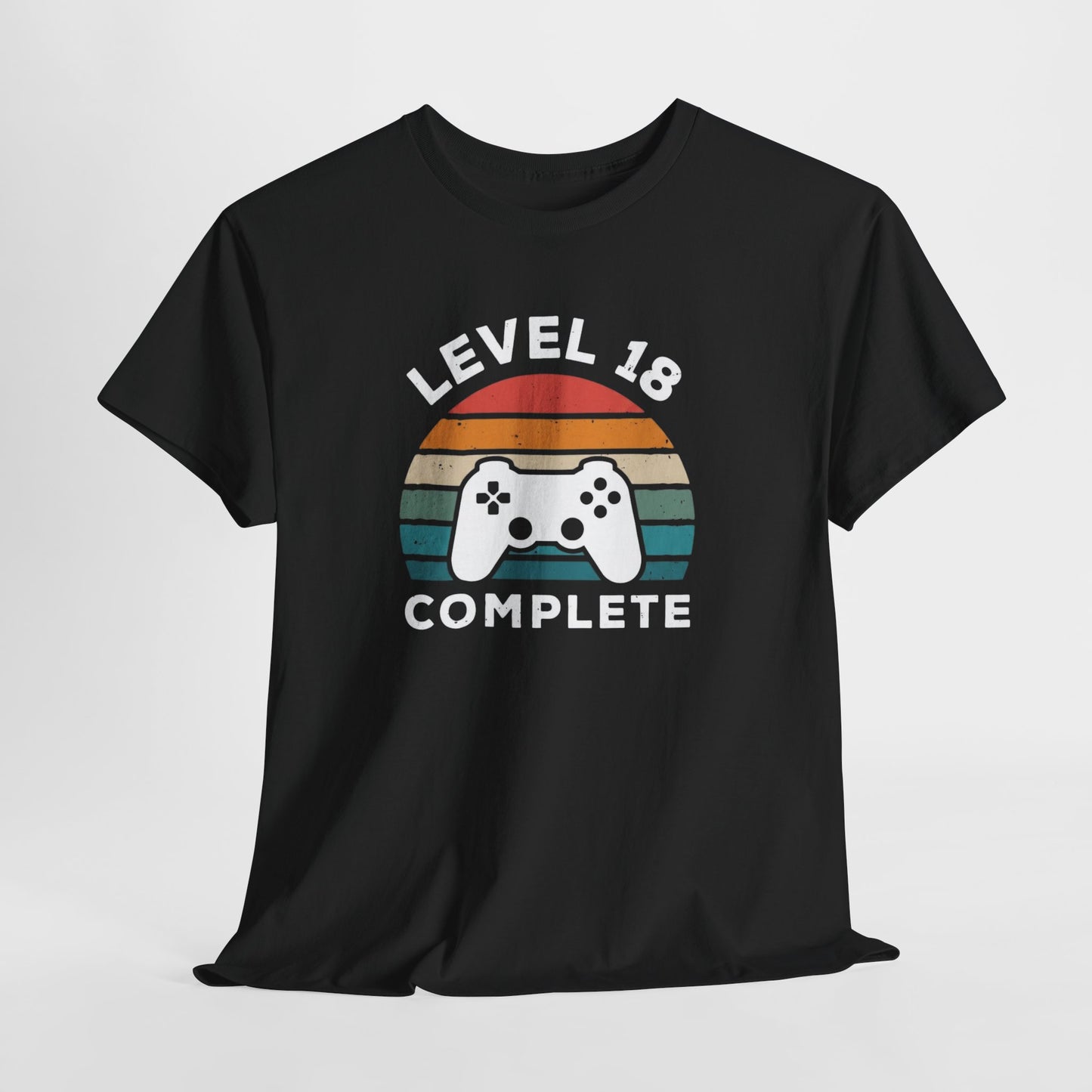 Tee-Shirt 18 Ans Homme et Femme – Cadeau Anniversaire 18ème Gamer Gaming – Idée Cadeau Majorité Jeu Vidéo Original