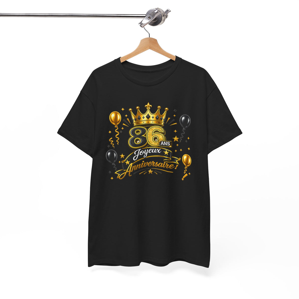 Tee Shirt Anniversaire 86 Ans Homme et Femme – Joyeux Anniversaire – Cadeau 86 Ans