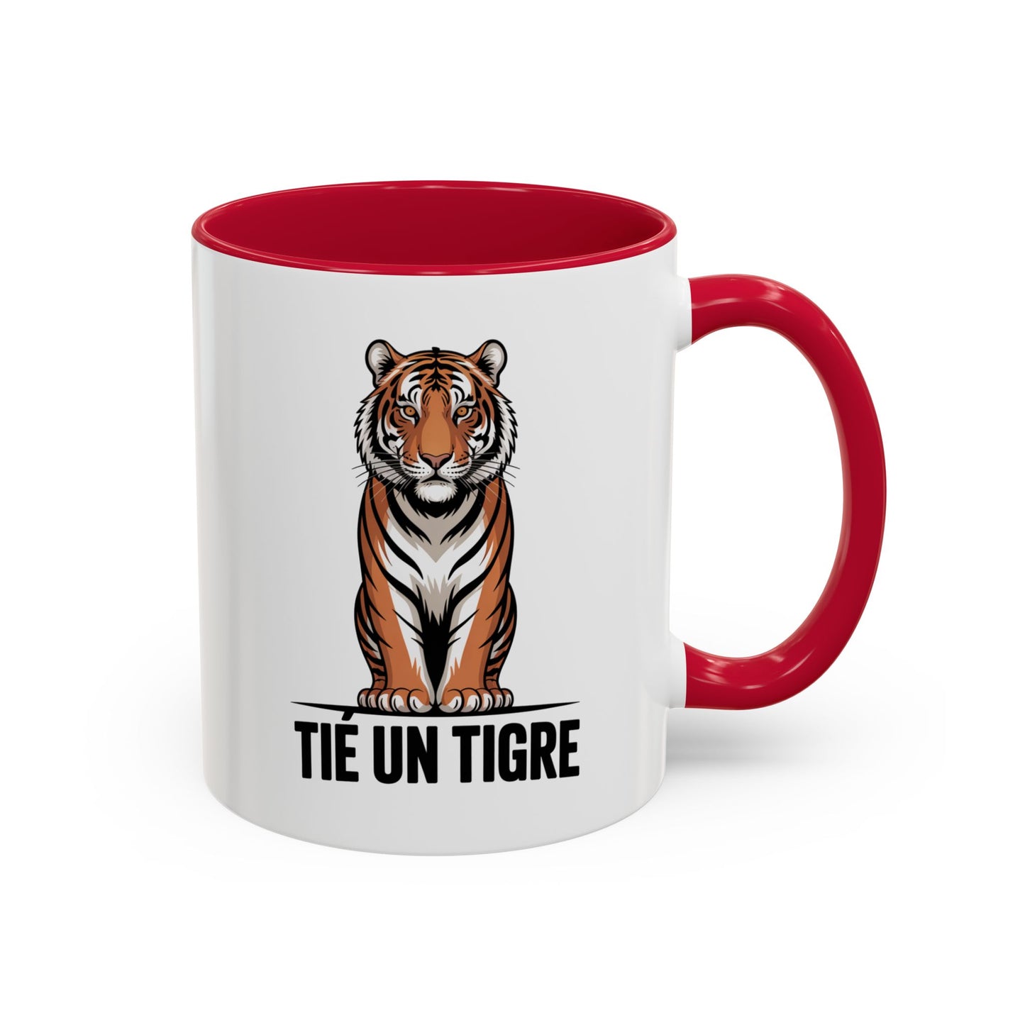 Tasse Humour Motivation – Mug Tié un Tigre – Expression Inspirante – Cadeau Original – Céramique 325ml