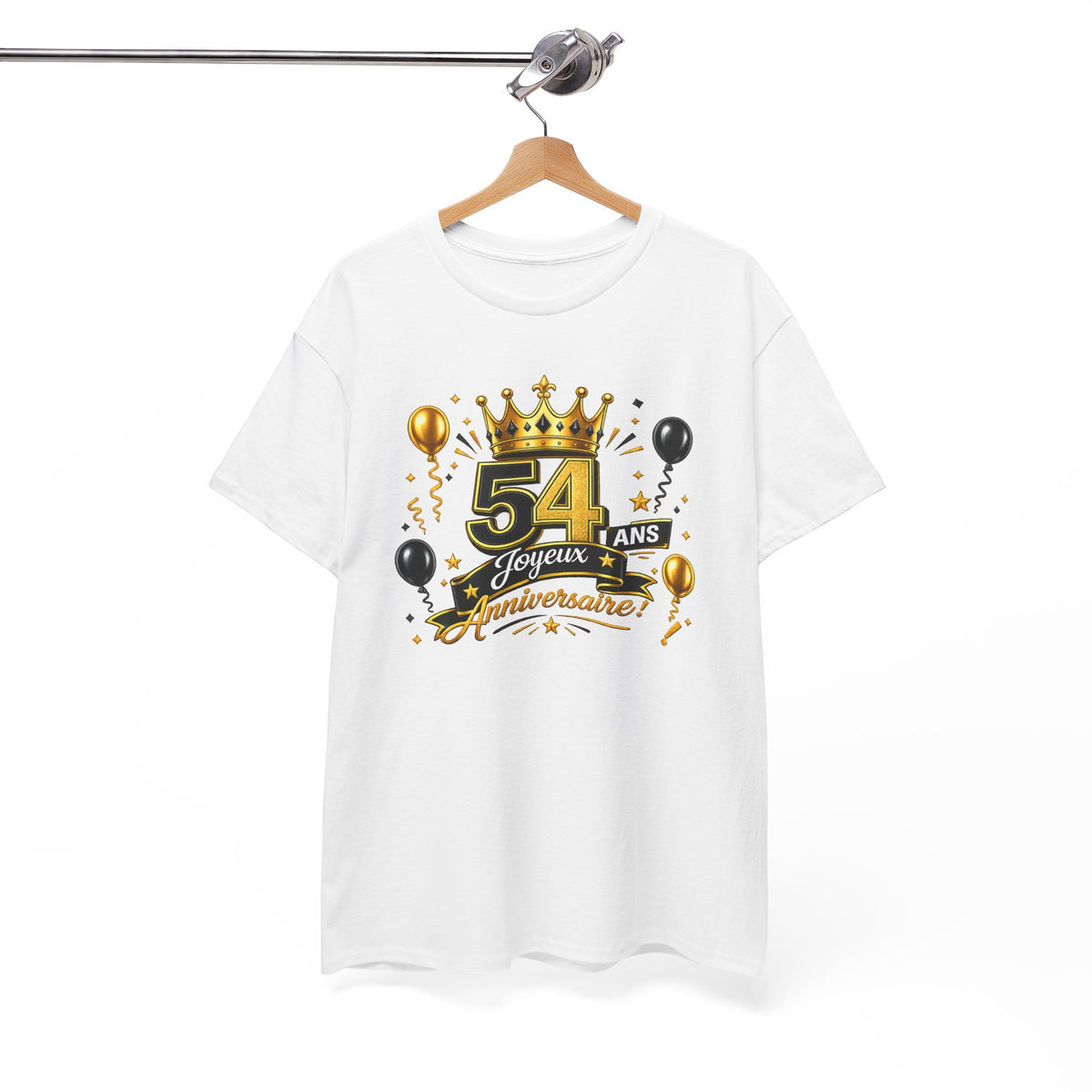 Tee Shirt Anniversaire 54 Ans Homme et Femme – Joyeux Anniversaire – Cadeau 54 Ans