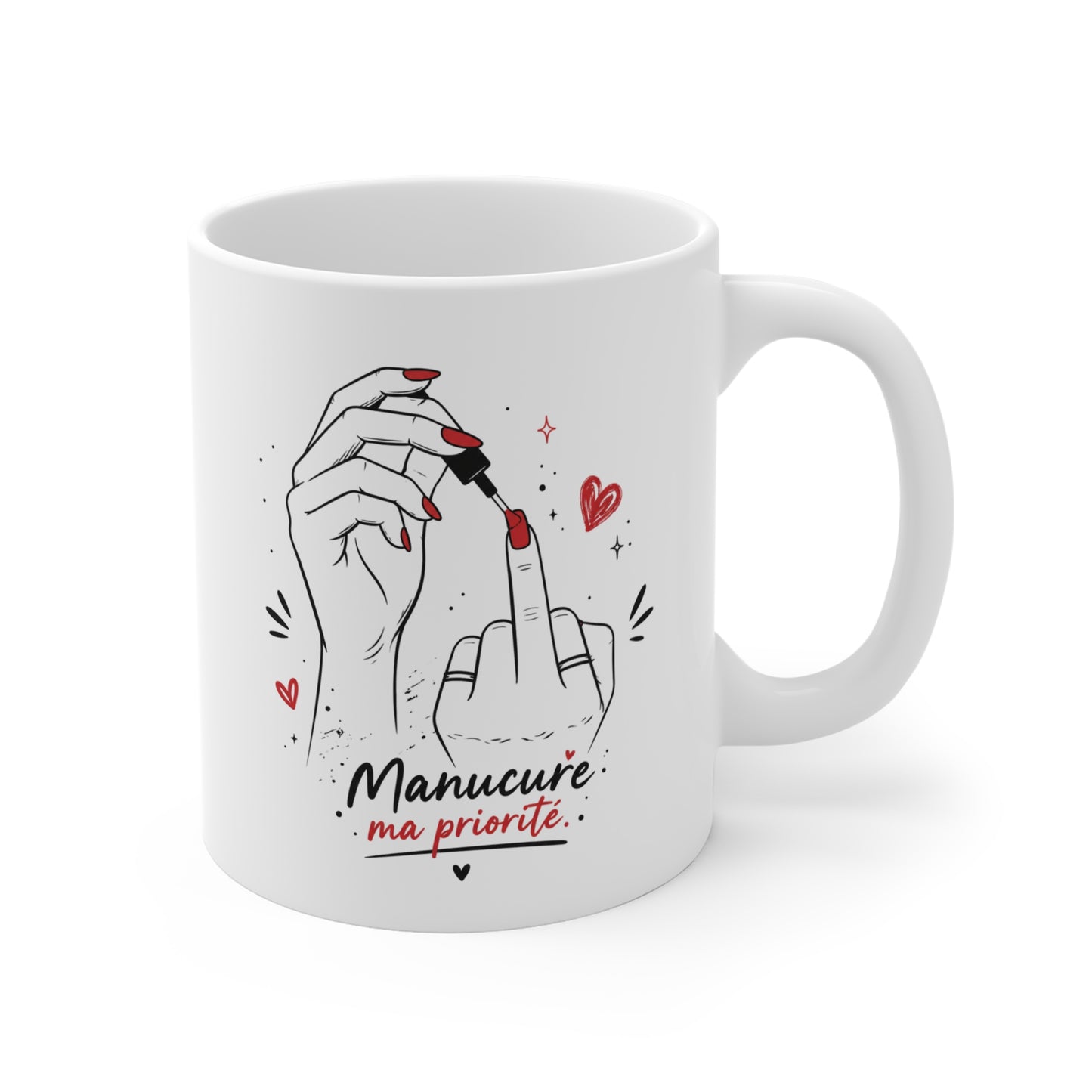 Mug Manucure Femme – Ongles Nail Art Esthéticienne Prothésiste Ongulaire – Cadeau Original pour Passionnée de Beauté et Manucure 325 ml