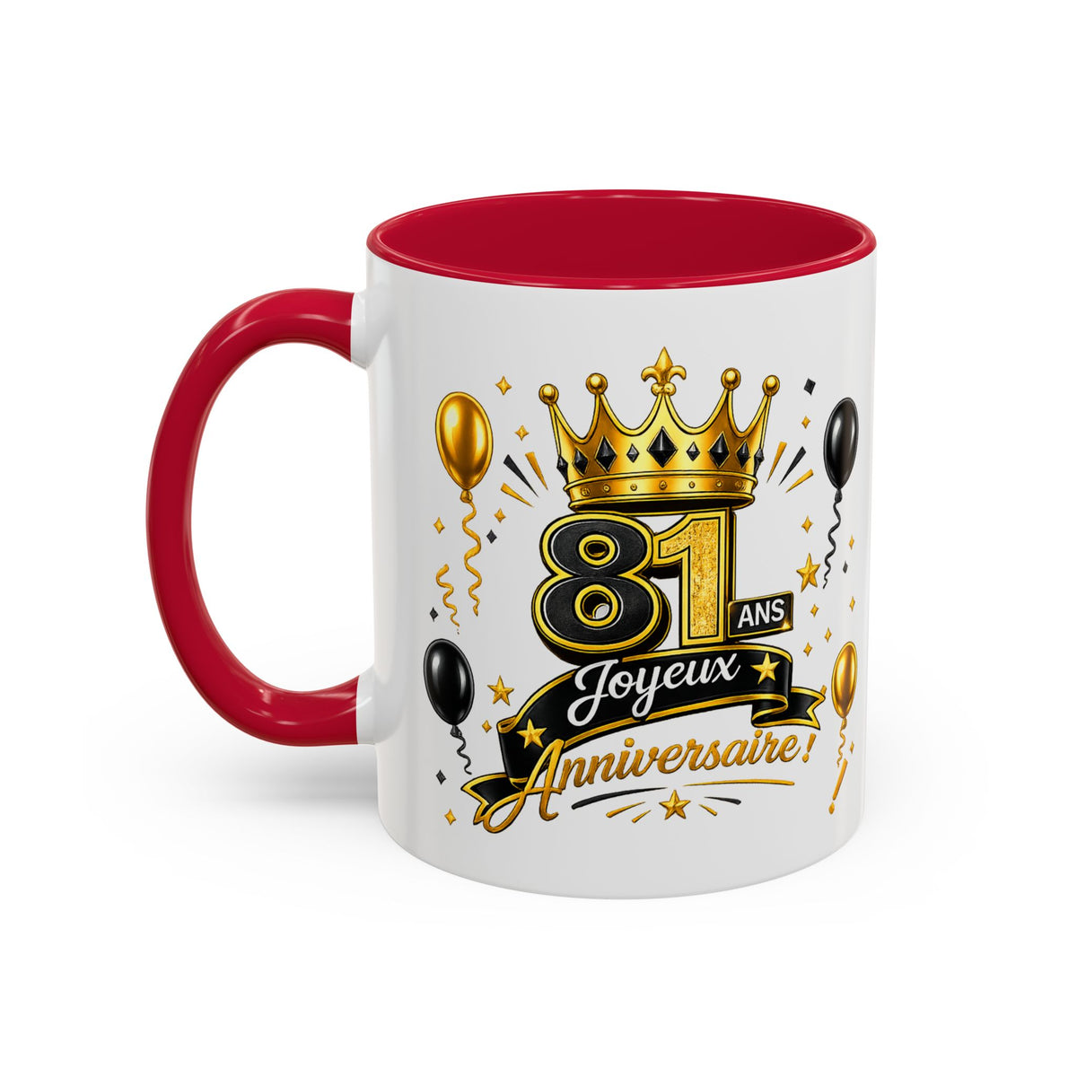Mug Joyeux 81 Ans – Tasse Anniversaire 81 Ans – Cadeau Original pour Femme Homme – Idée Cadeau 81e Anniversaire
