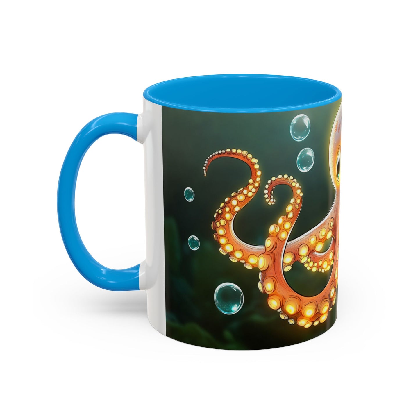 Mug Poulpe Kawaii – Tasse Pieuvre Mignonne Cartoon Océan Sous-Marin – Cadeau Animaux Marins 325ml