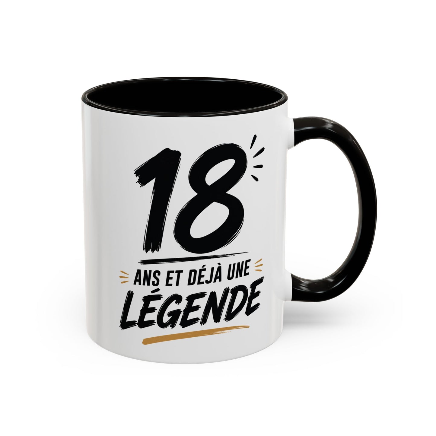 Tasse 18 Ans et Déjà une Légende – Mug Anniversaire  Homme Femme – Cadeau Original  325 ml
