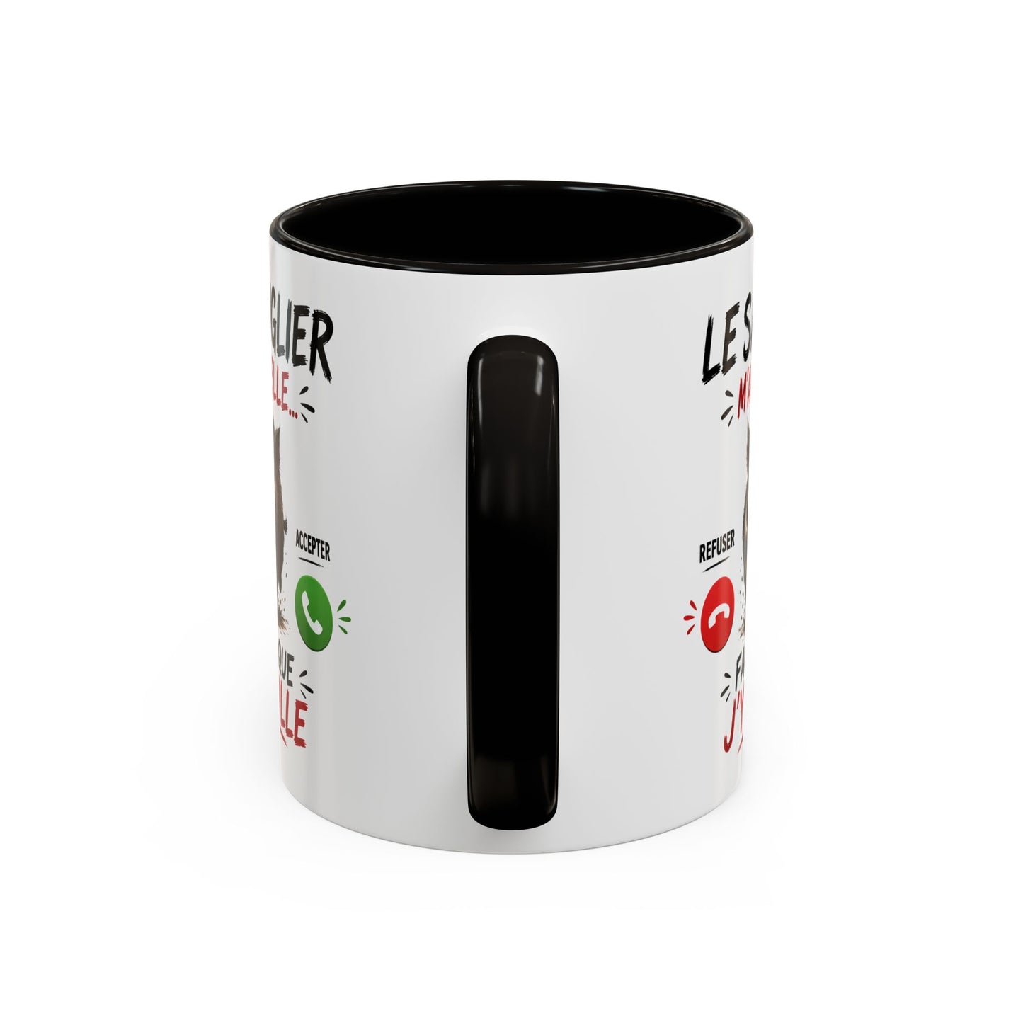 Tasse Le Sanglier M’Appelle Faut Que J’Y Aille – Mug Humour Chasse Sanglier – Cadeau Homme Femme 325ml