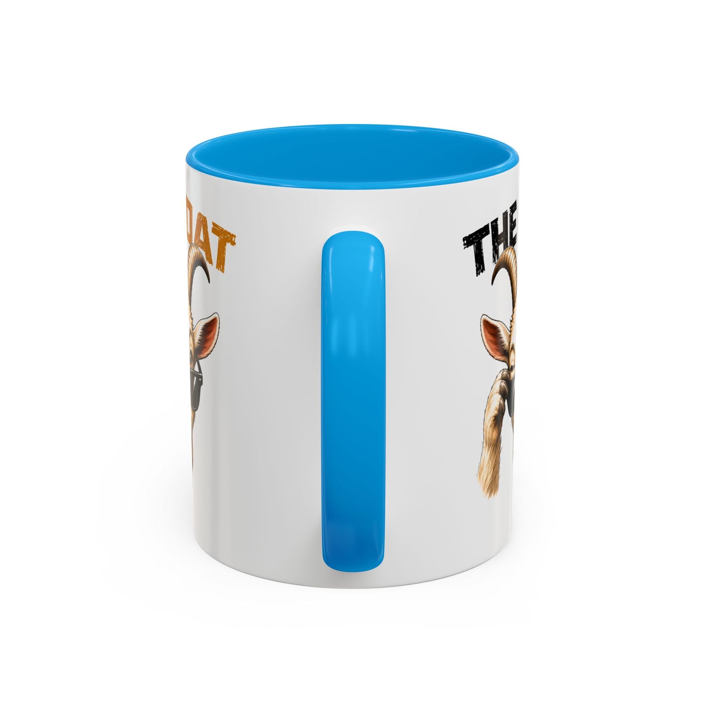 Tasse Humoristique Chèvre “The Goat” – Mug Animal Drôle et Stylé avec Lunettes – Cadeau Fun 325ml