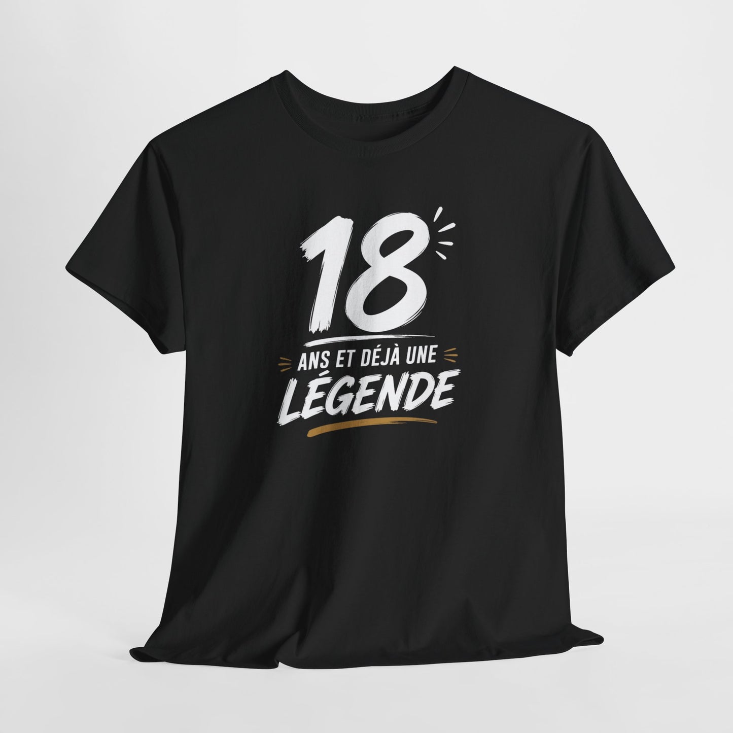Tee-Shirt 18 Ans Homme et Femme – Cadeau Anniversaire 18ème Original – Idée Cadeau Majorité Jeune Adulte Humour