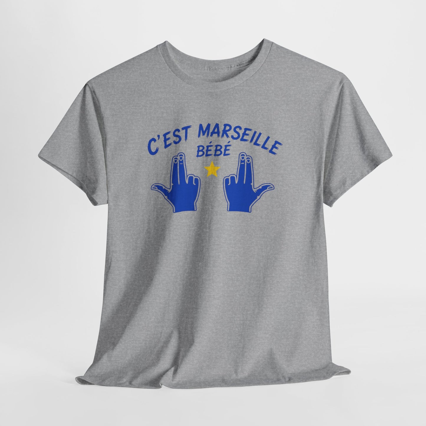 T-Shirt Humour Marseillais Homme Femme – C’Est Marseille Bébé – Tee Shirt Marseille Accent Sud Supporter