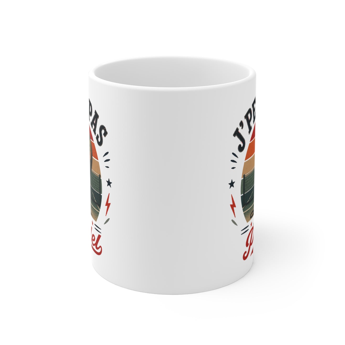 Tasse J’Peux Pas J’Ai Padel – Mug Humour Joueur de Padel Vintage – Cadeau Sport Homme Femme 325ml